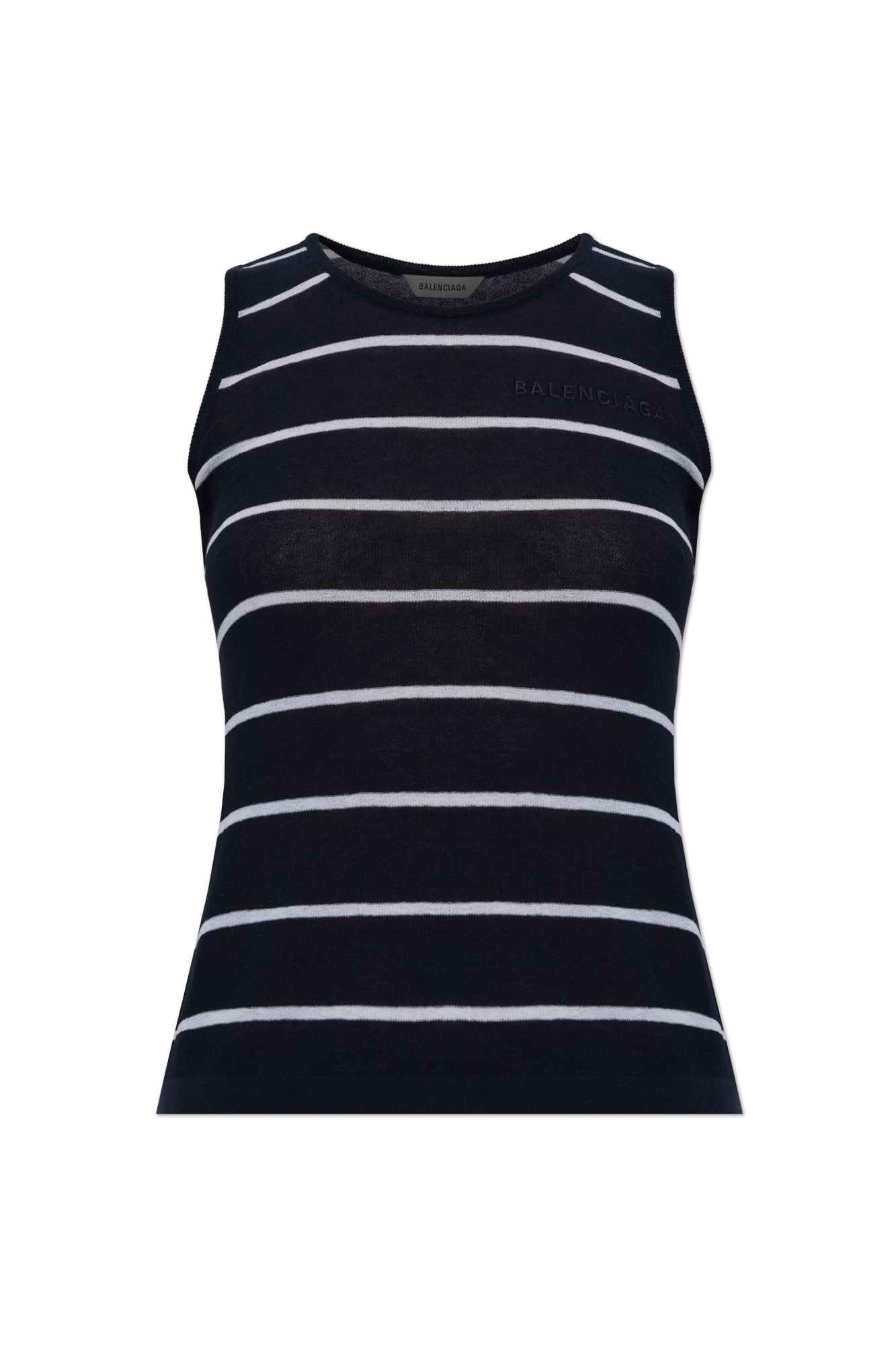 Balenciaga Top Z Logo, Kobiety, Granatowy