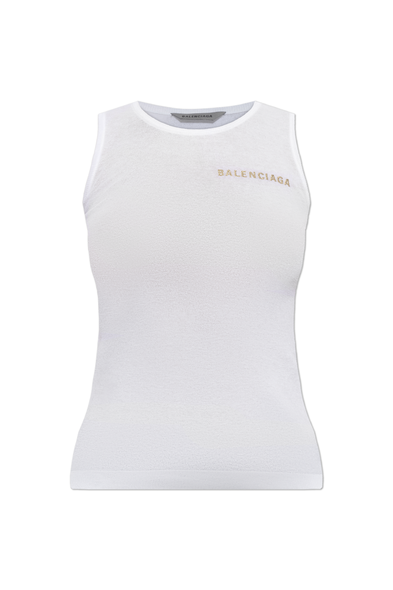Balenciaga Top Z Logo, Kobiety, Biały