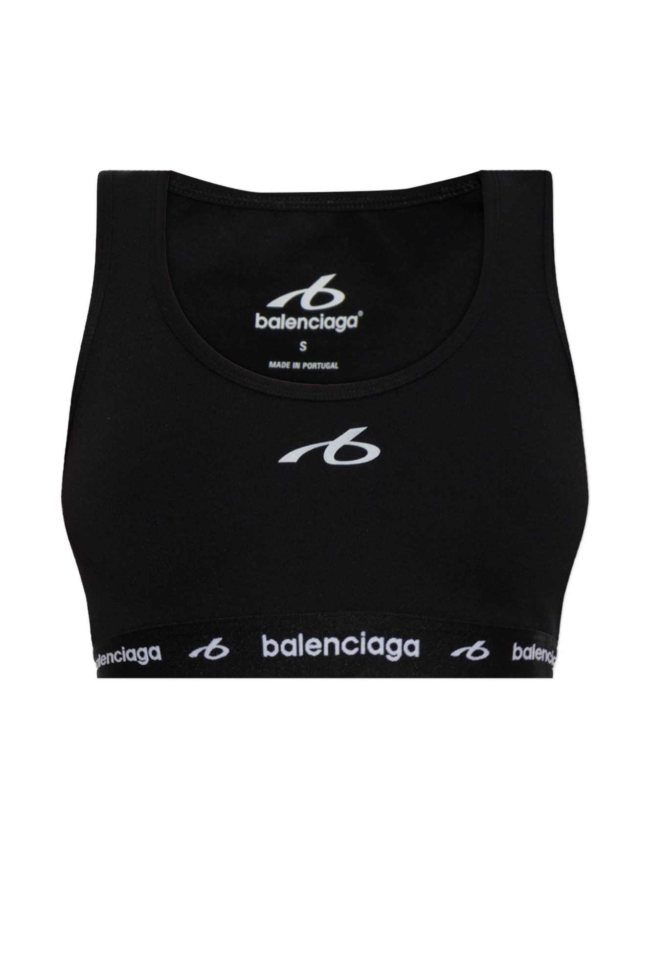 Balenciaga Biustonosz Sportowy, Kobiety, Czarny