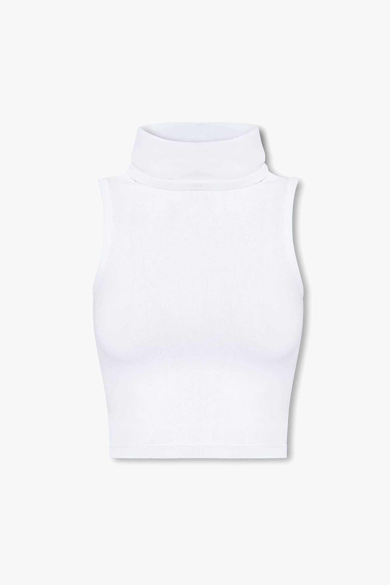 Alaïa Top Ze Stójką, Kobiety, Biały