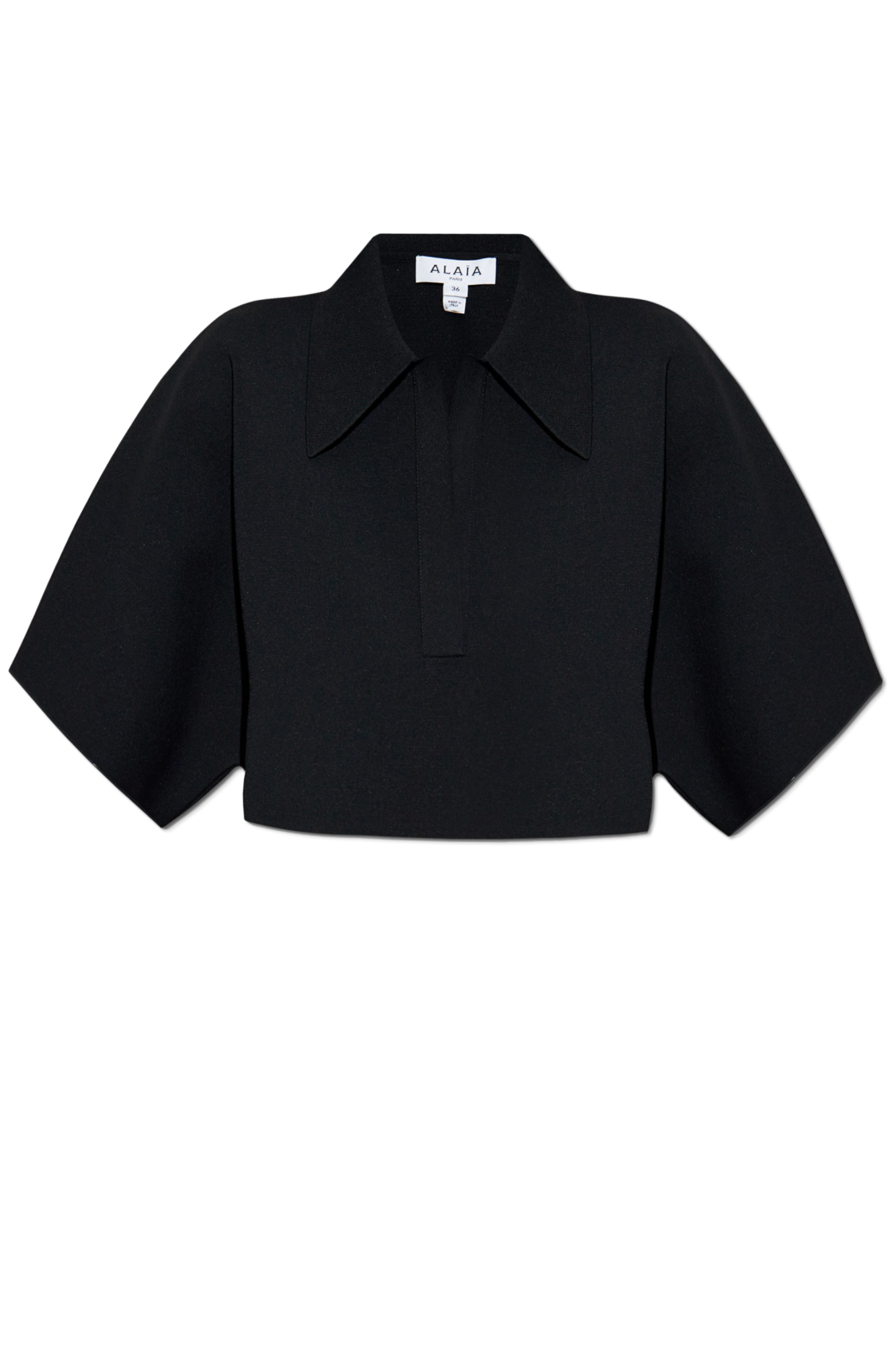 Alaïa Krótki Top, Kobiety, Czarny