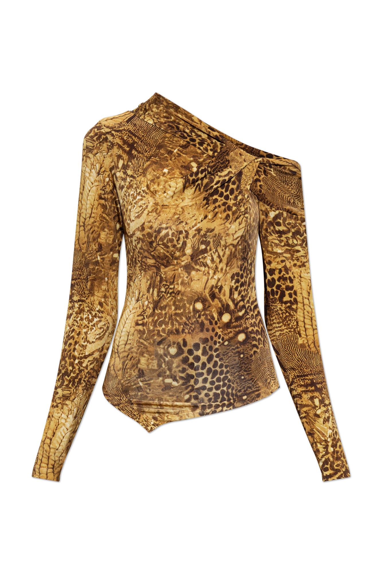 AllSaints Top `Arlie`, Kobiety, Brązowy