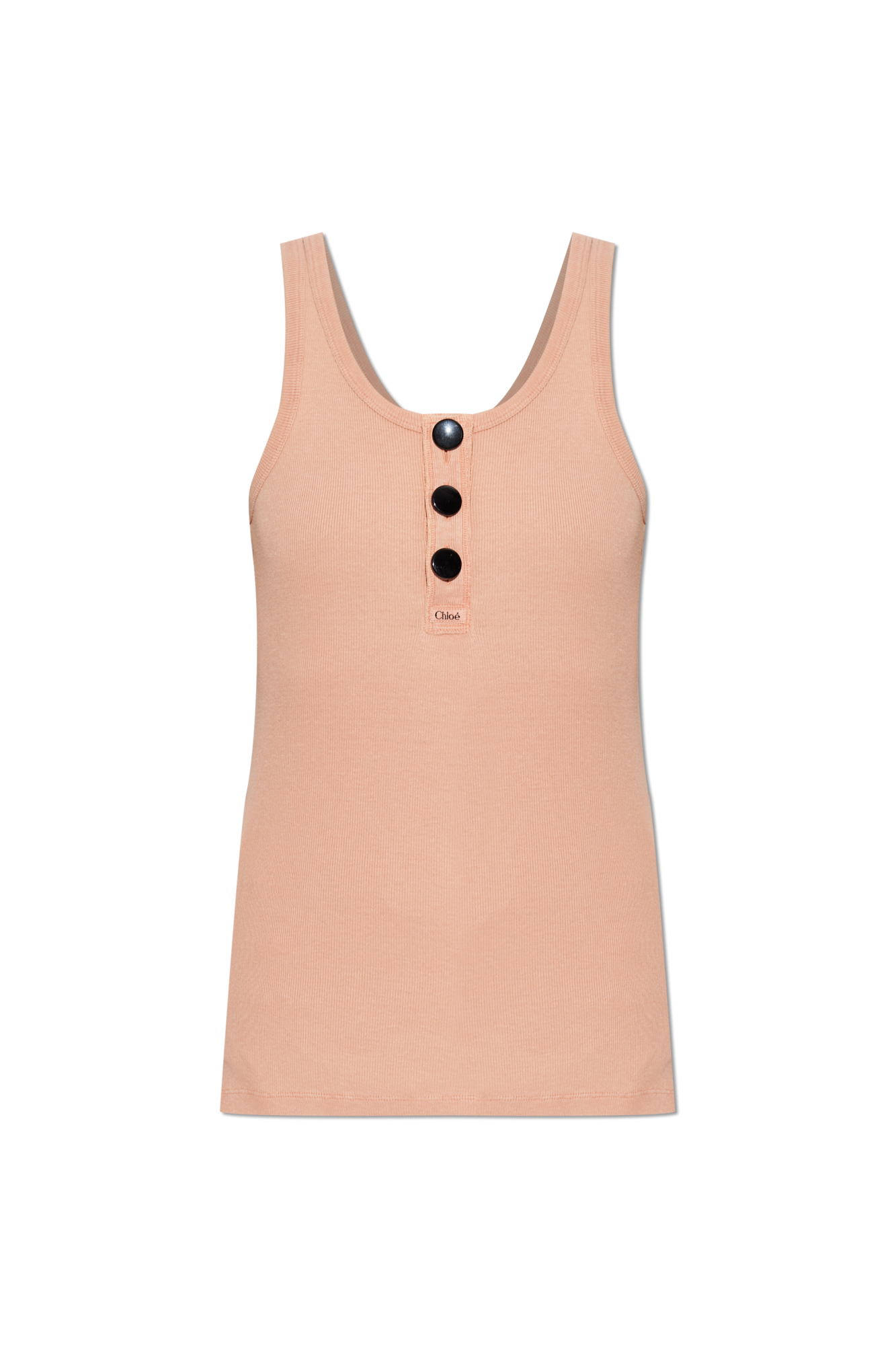 Chloé Top Z Wyszytym Logo, Kobiety, Różowy