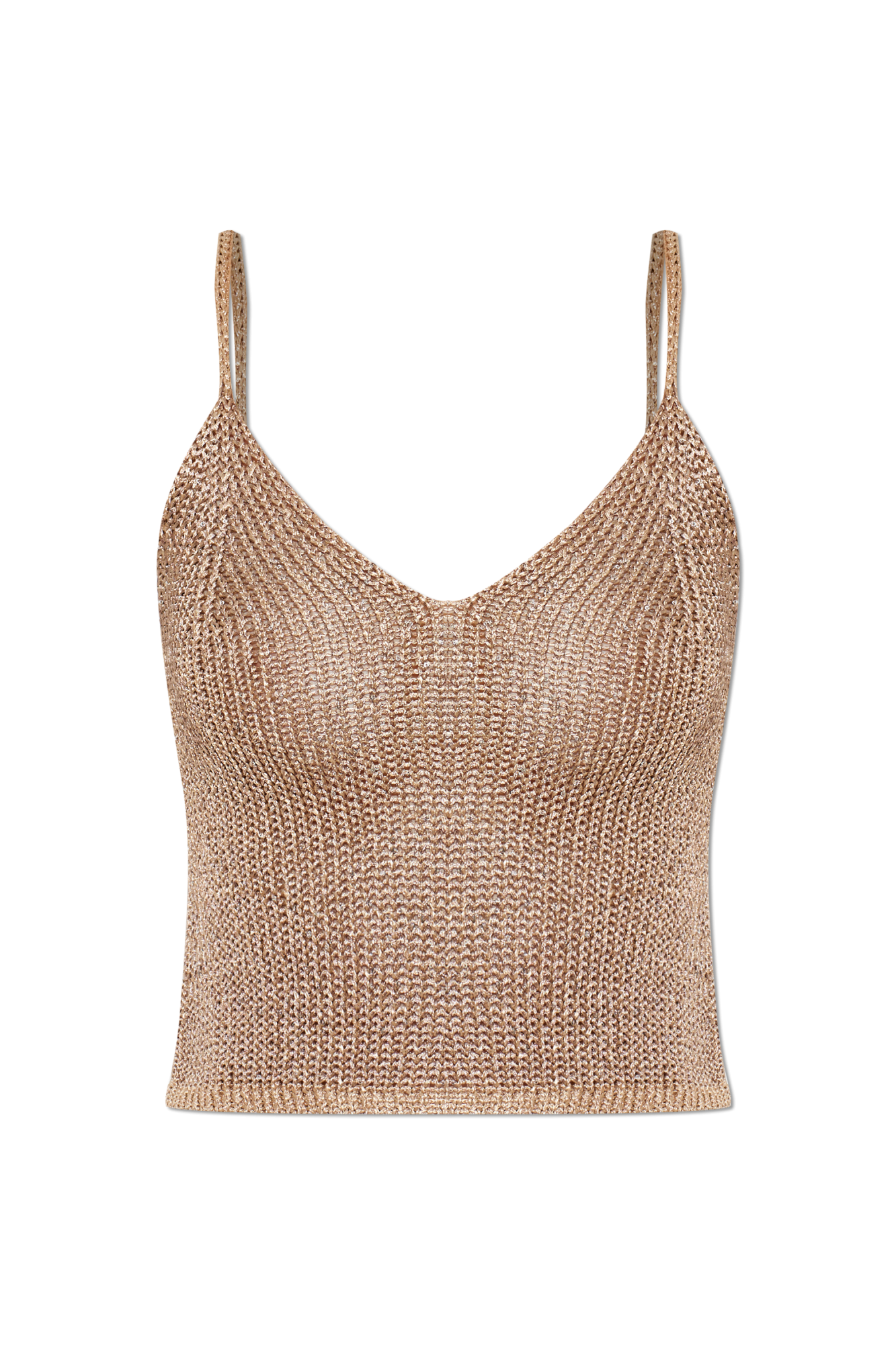 PARAMIDONNA Top Na Ramiączkach `Bruna`, Kobiety, Złoty
