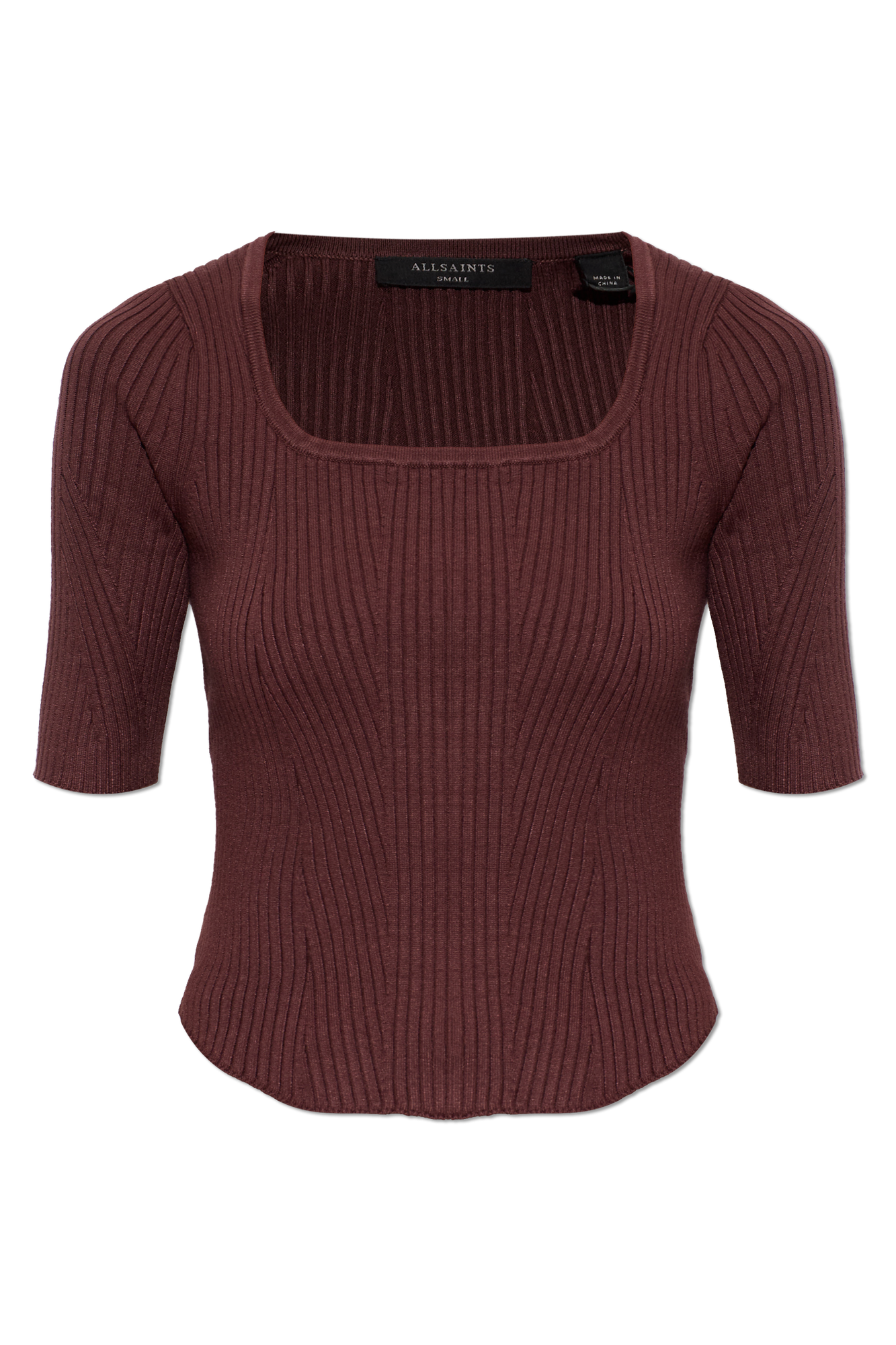 AllSaints Top `Cruz`, Kobiety, Bordo
