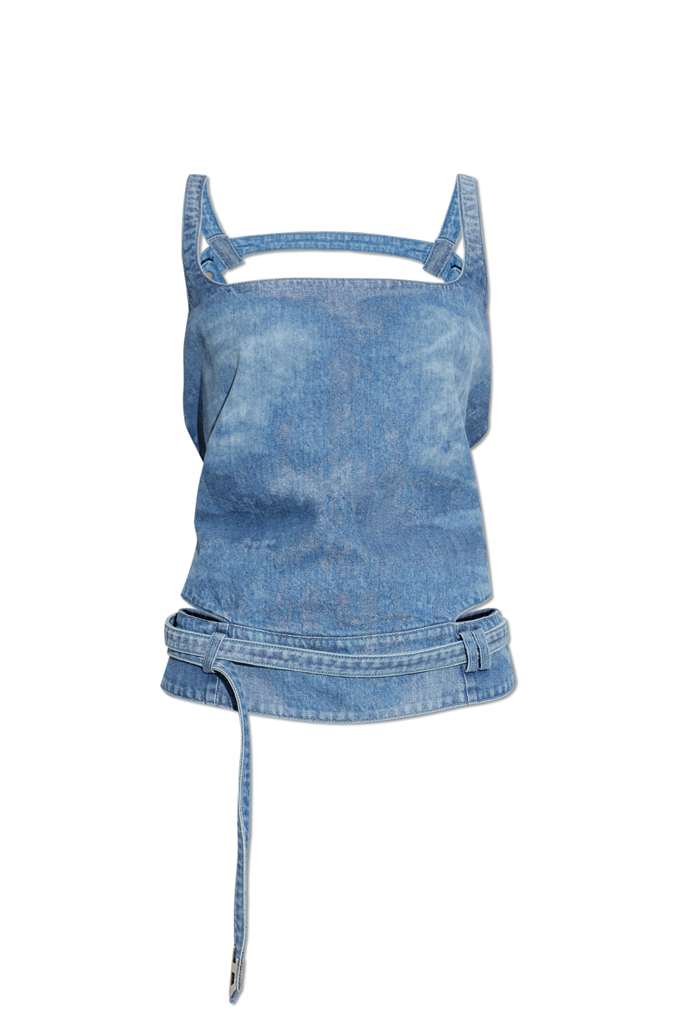 Diesel Jeansowy Top ‘DE-SAYRA-FSI2’, Kobiety, Niebieski