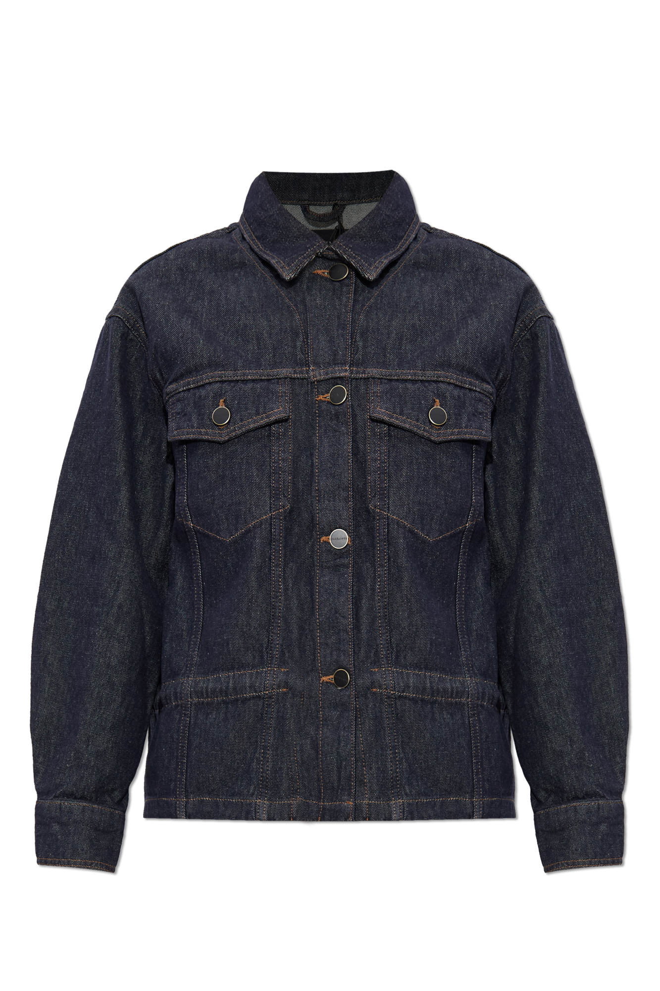 AllSaints Kurtka Jeansowa `Denby’, Kobiety, Granatowy