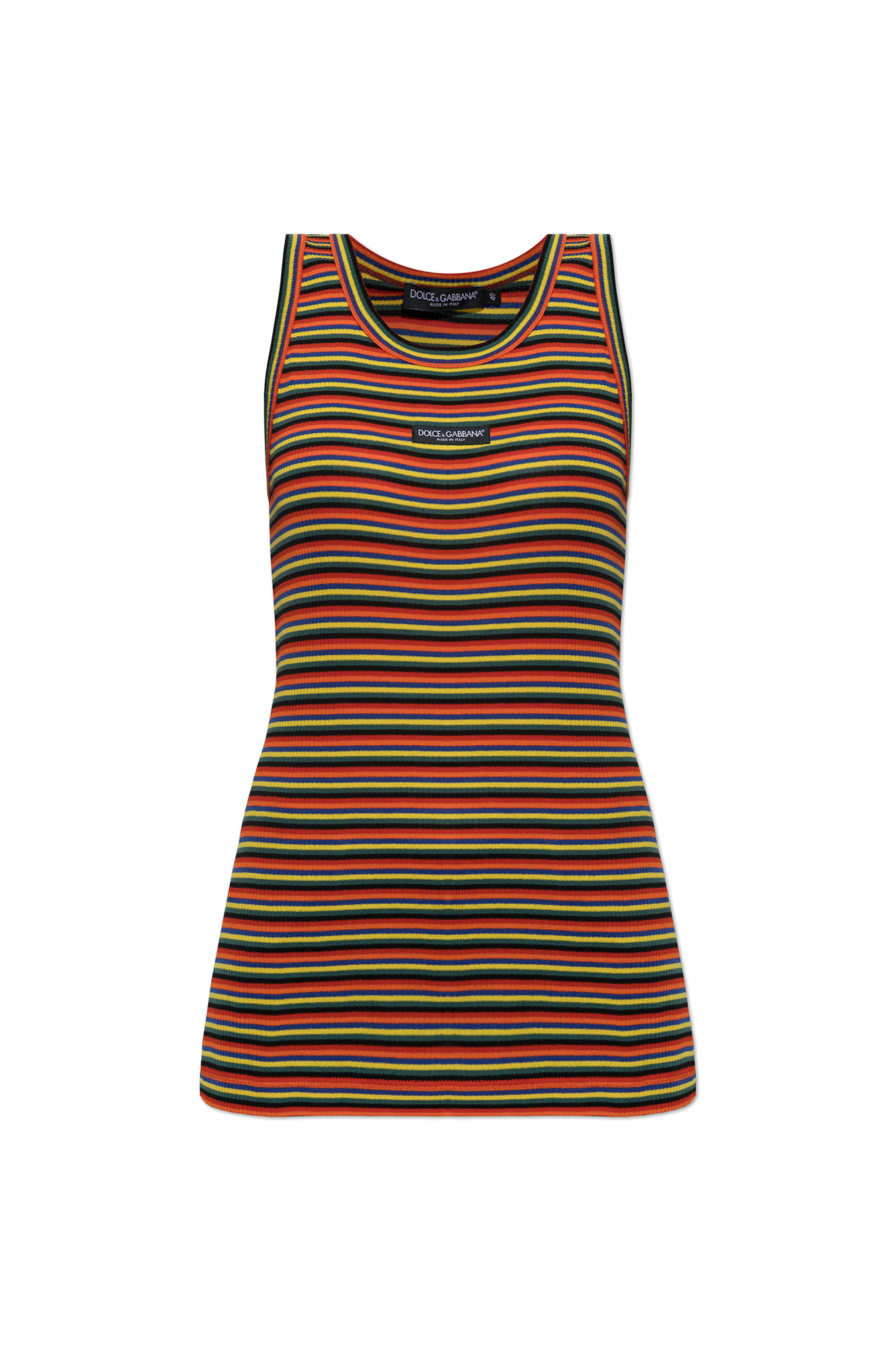 Dolce & Gabbana Top Ze Wzorem W Pasy, Kobiety, Multikolor