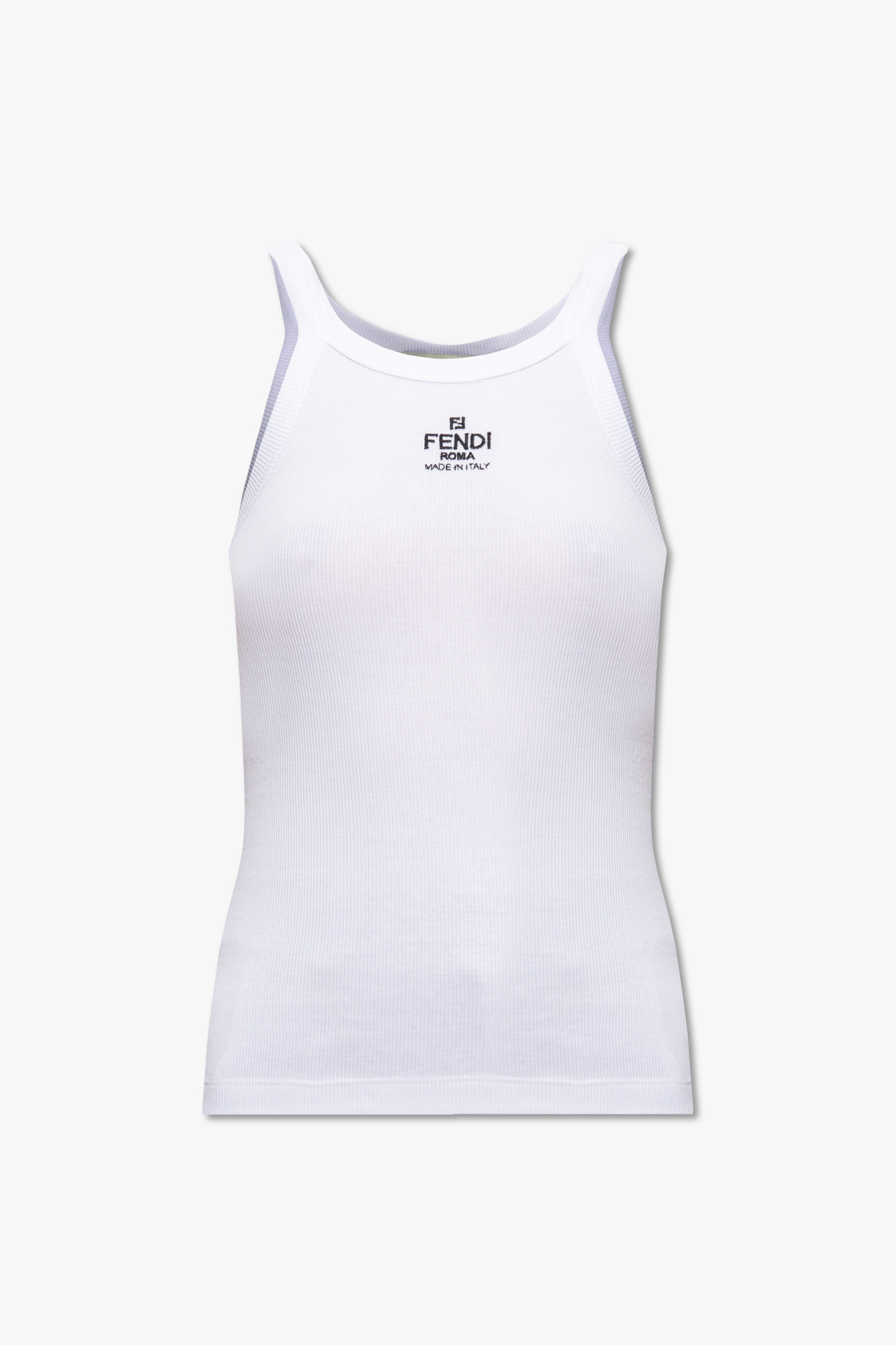 Fendi Top Z Logo, Kobiety, Biały
