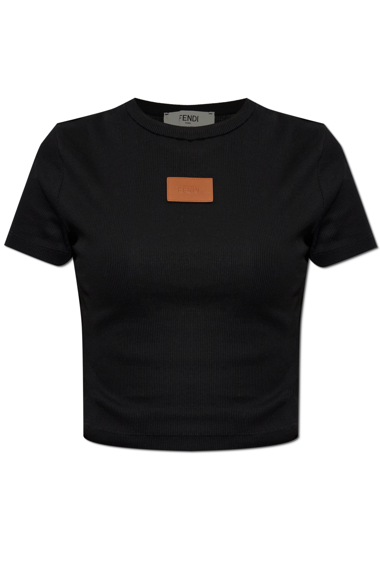 Fendi Top Z Logo, Kobiety, Czarny