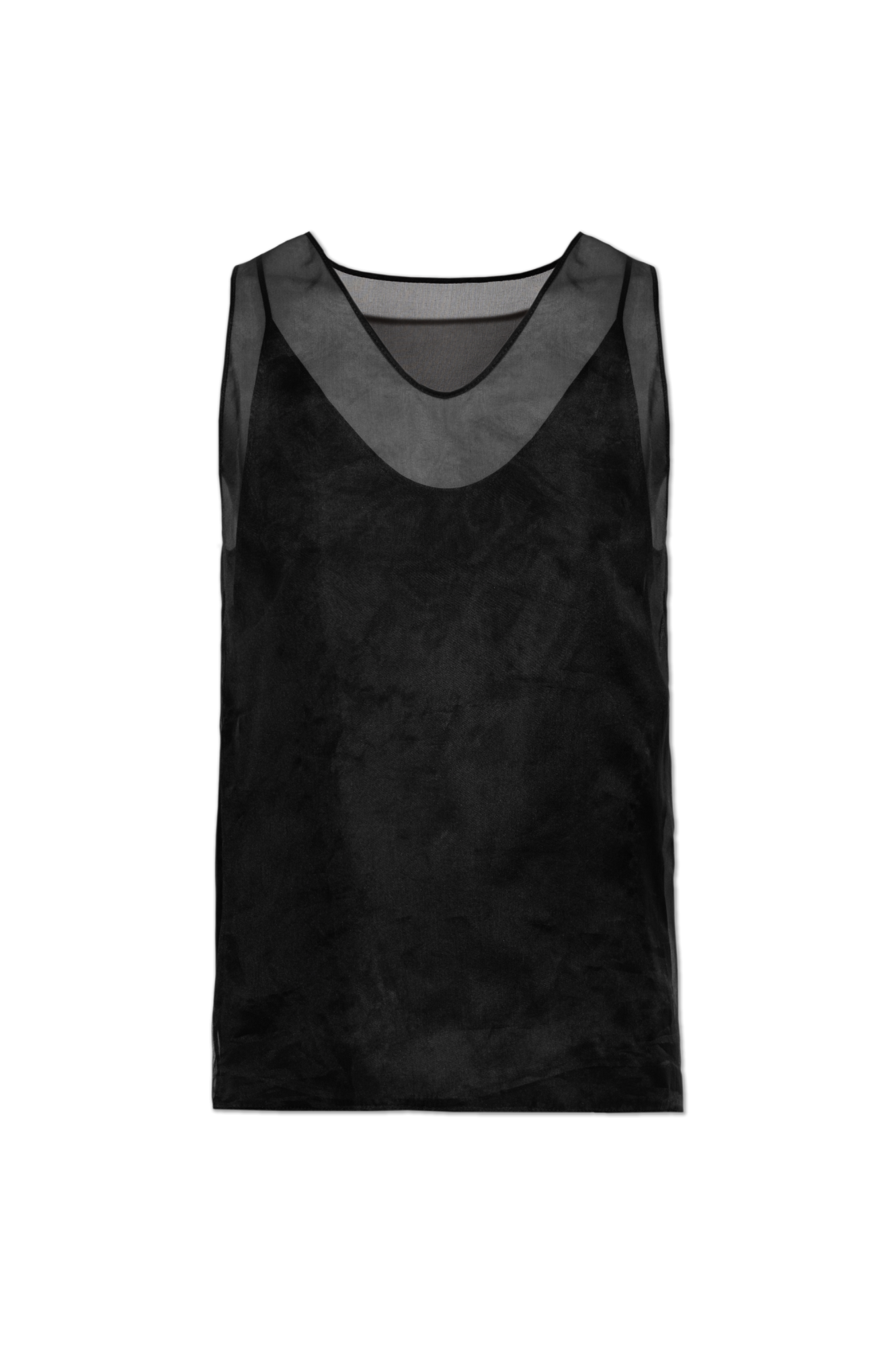Ami Alexandre Mattiussi Jedwabny Top, Kobiety, Czarny