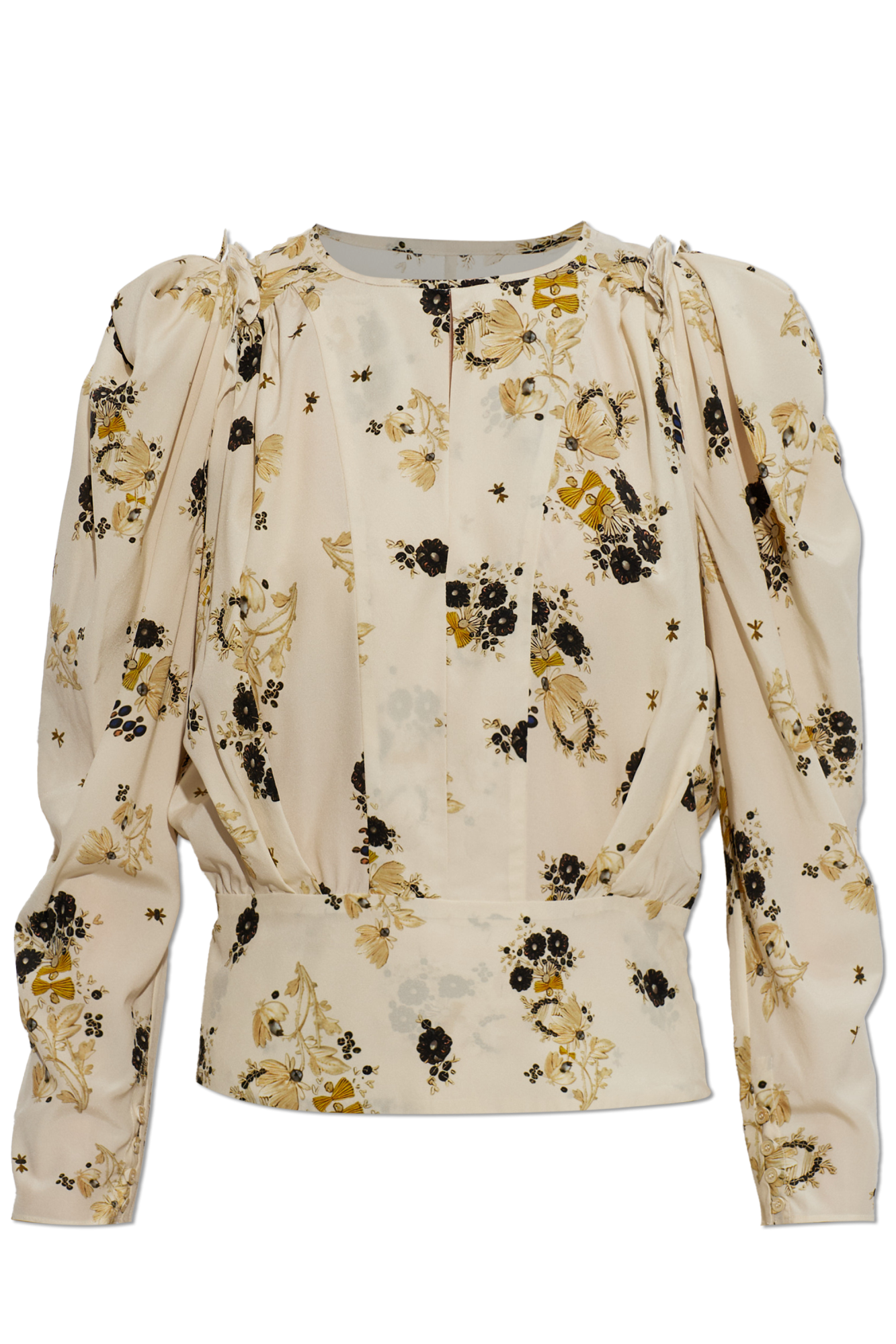 Isabel Marant Jedwabny Top `Zarga`, Kobiety, Kremowy