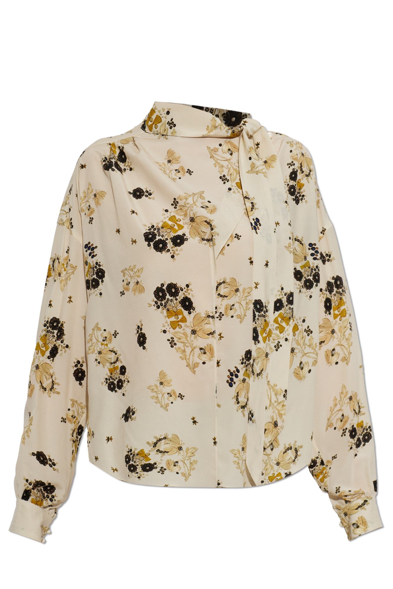 Isabel Marant Jedwabny Top `Fedry`, Kobiety, Kremowy