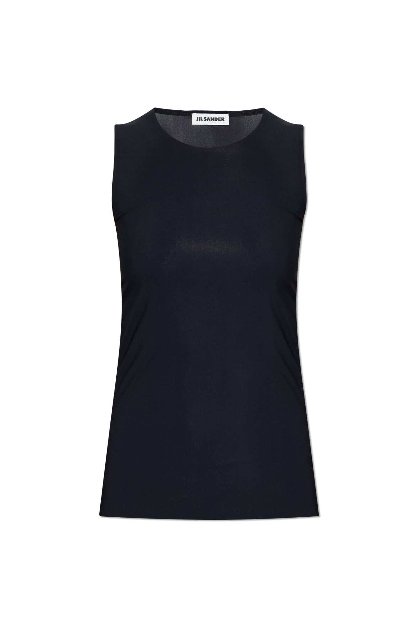 JIL SANDER Top Bez Rękawów Z Okrągłym Dekoltem, Kobiety, Czarny