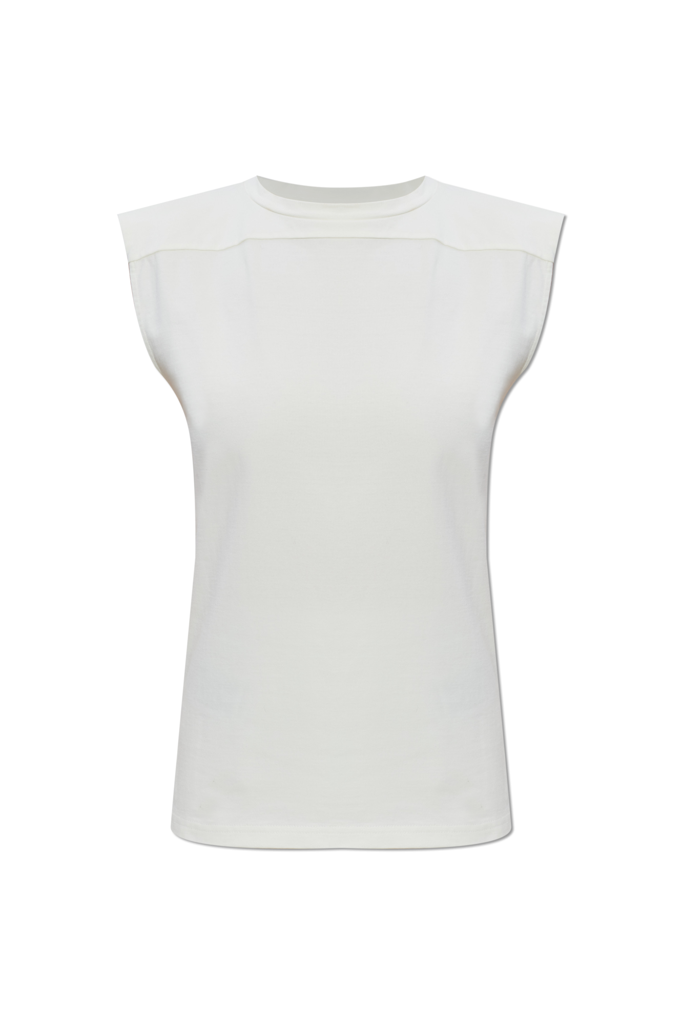 JIL SANDER Bawełniany Top, Kobiety, Biały