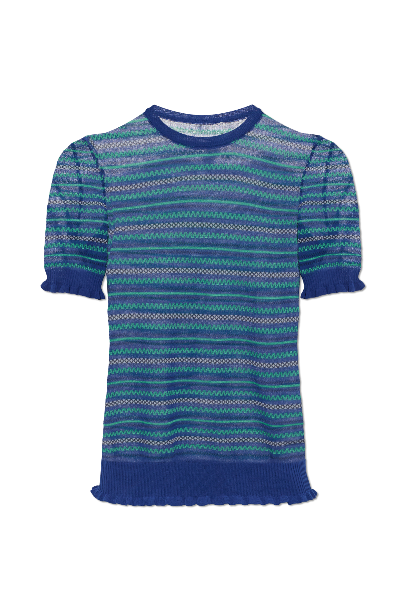 JW Anderson Top Z Ozdobnym Wykończeniem, Kobiety, Granatowy