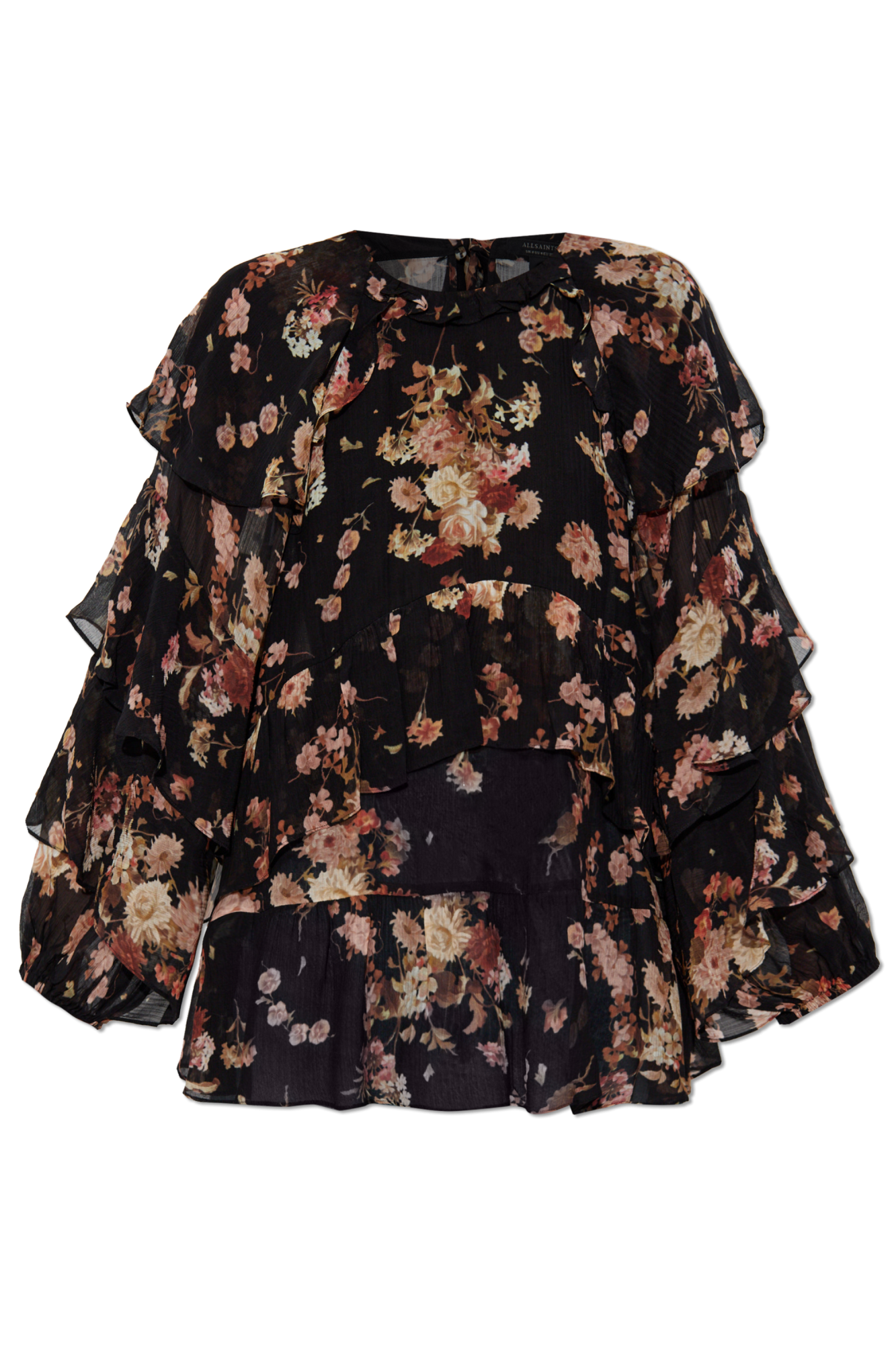 AllSaints Top `Lissie`, Kobiety, Czarny