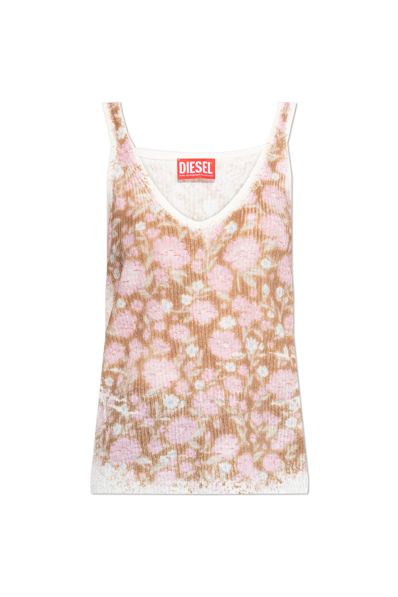 Diesel Top ‘M-BLOMMIN’, Kobiety, Różowy