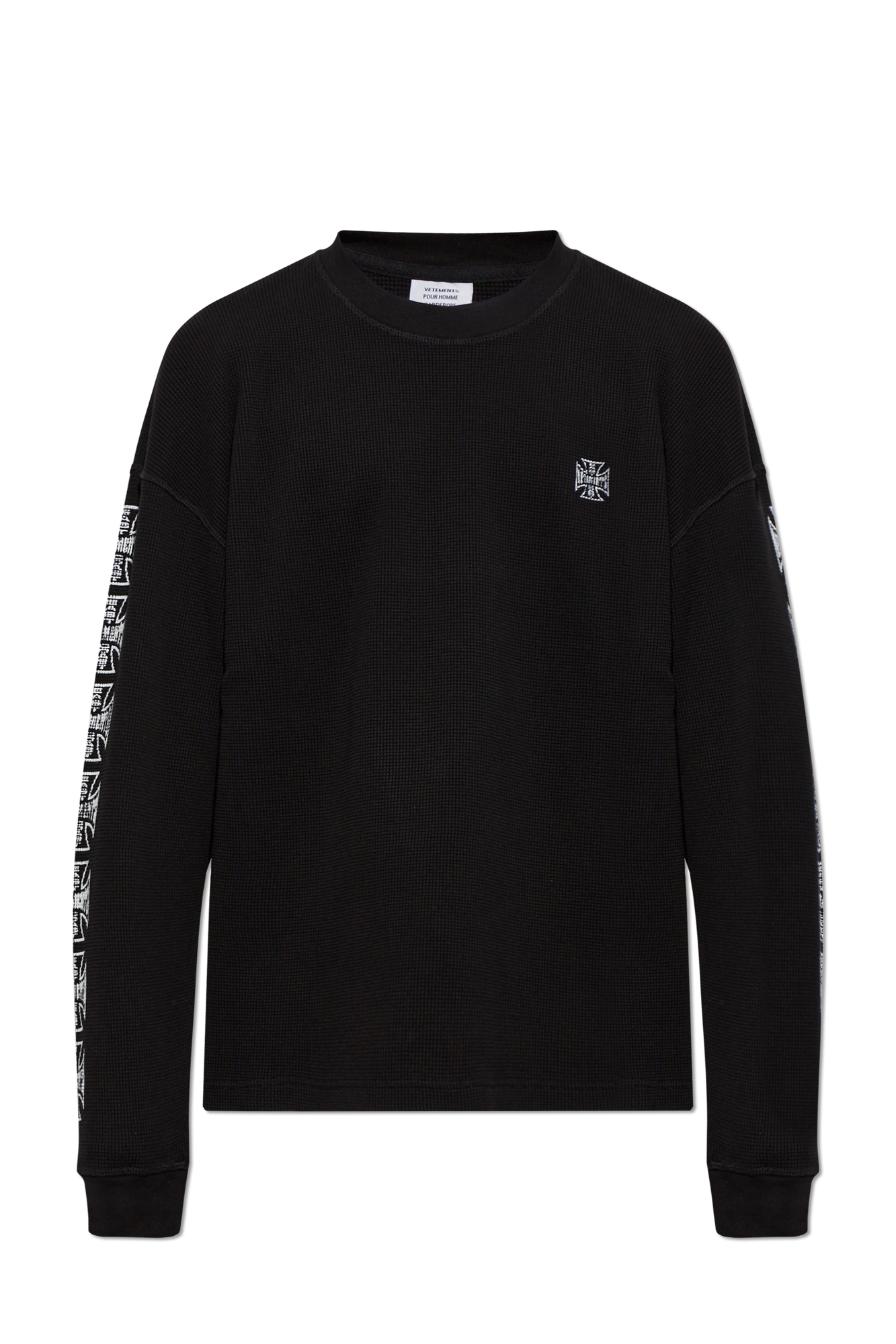 VETEMENTS Bluza Z Logo, Mężczyźni, Czarny