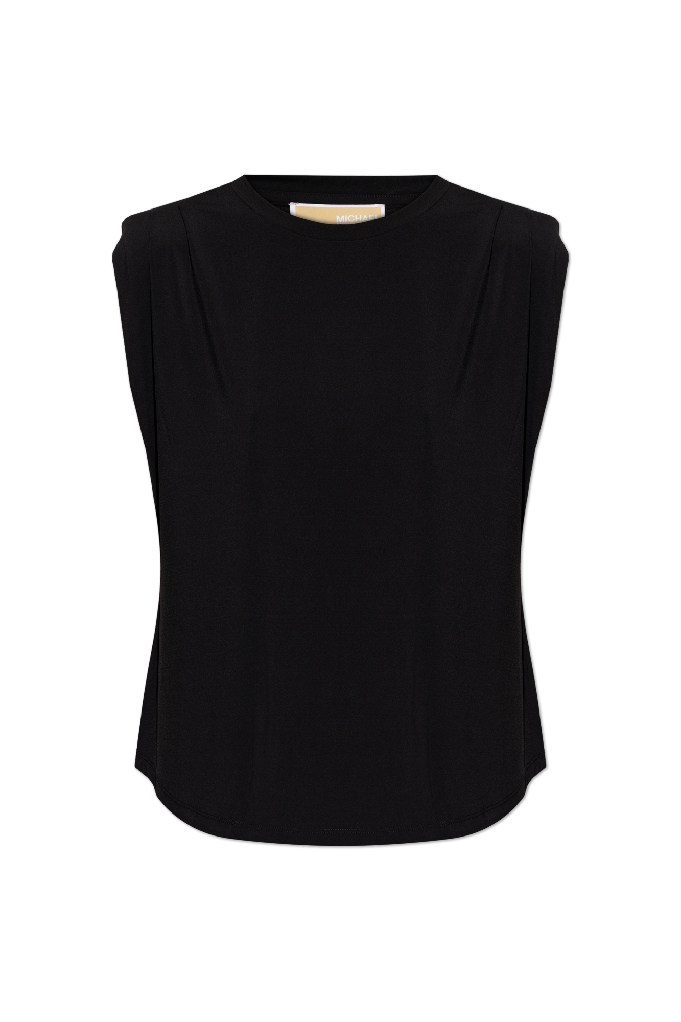 Michael Michael Kors T-shirt Z Poduszkami Na Ramionach, Kobiety, Czarny