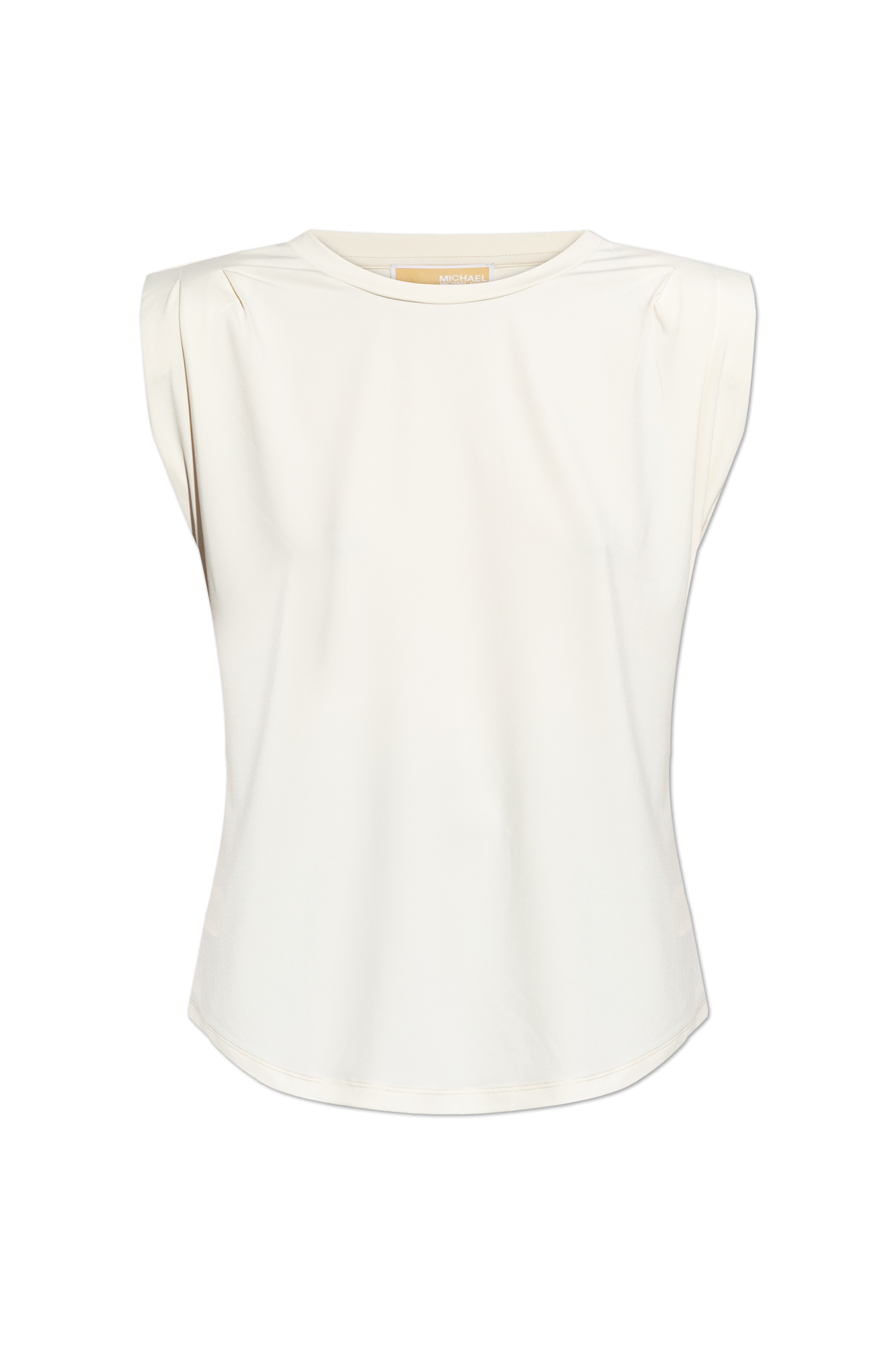 Michael Michael Kors T-shirt Z Poduszkami Na Ramionach, Kobiety, Kremowy