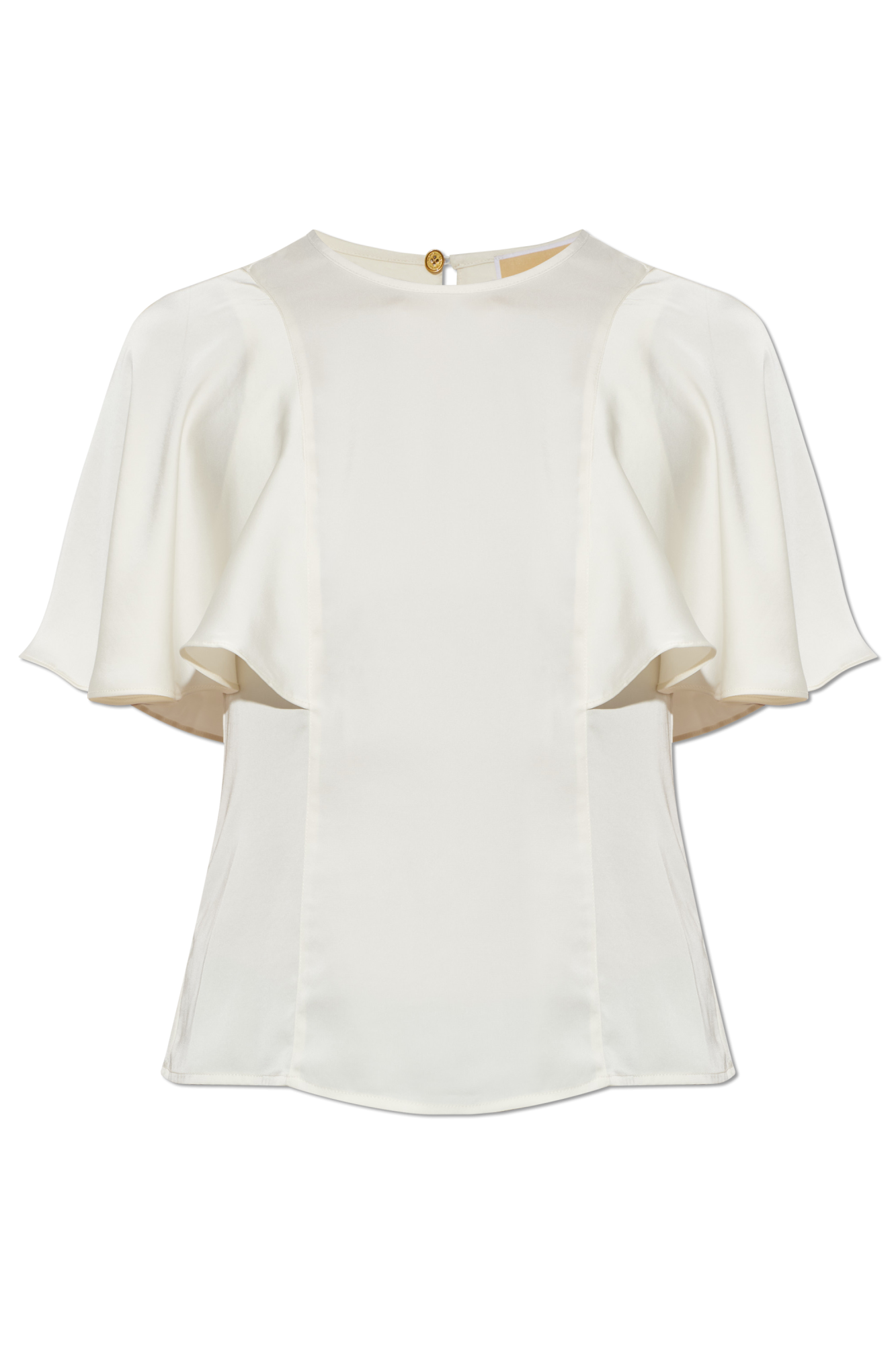 Michael Michael Kors Satynowy Top, Kobiety, Kremowy