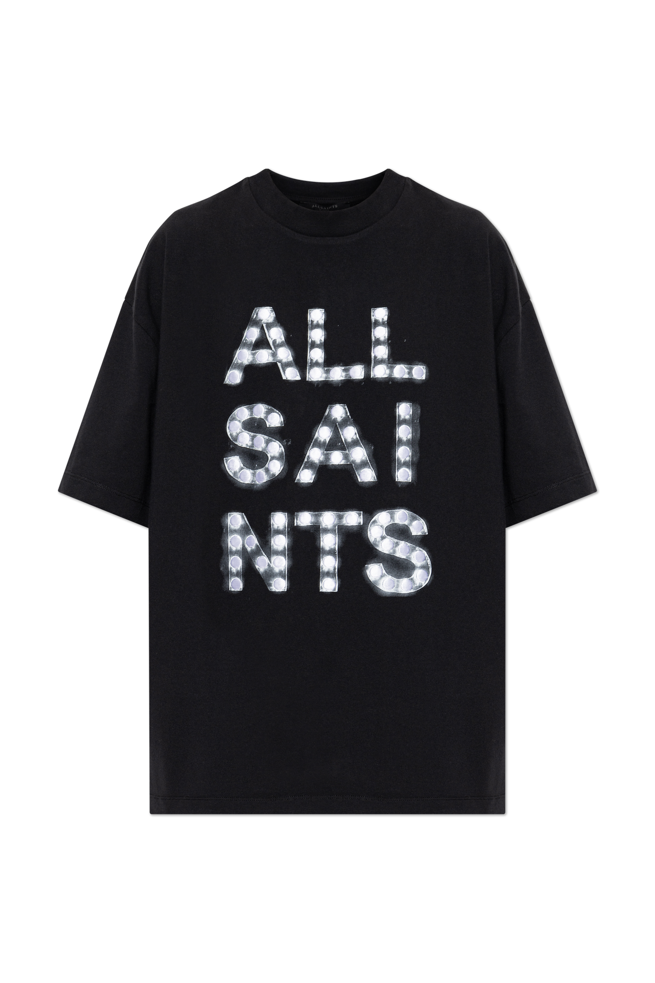 AllSaints T-shirt `Neon`, Kobiety, Czarny