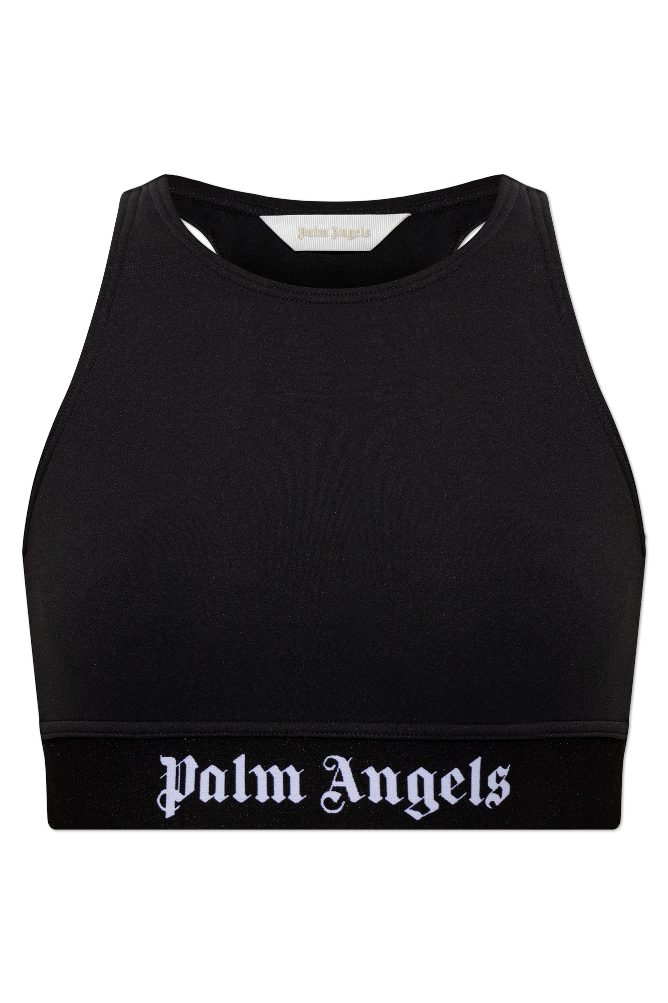 Palm Angels Top Z Logo, Kobiety, Czarny