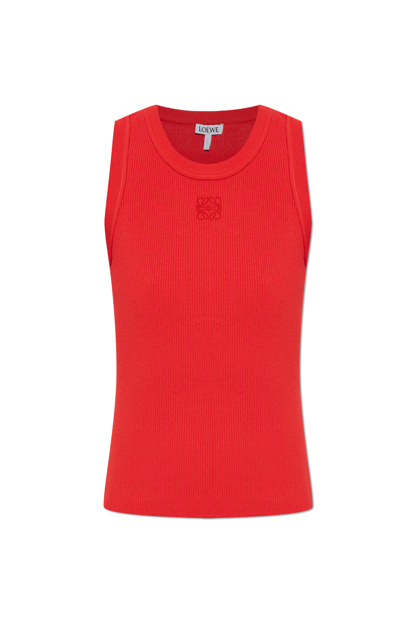 Loewe Top Z Logo, Kobiety, Czerwony