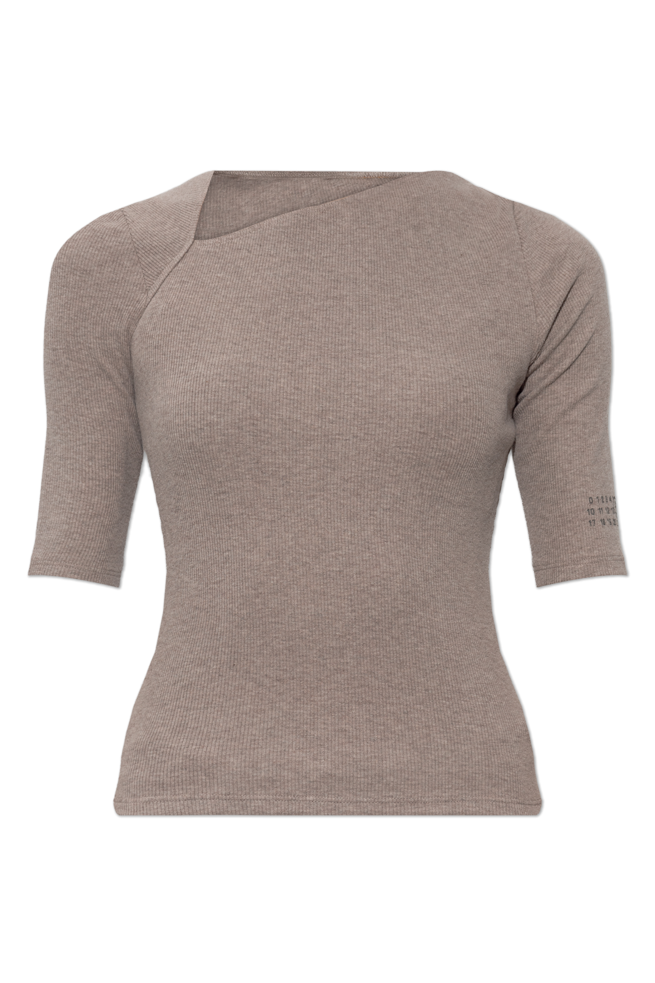 MM6 Maison Margiela Top O Dopasowanym Kroju, Kobiety, Beżowy