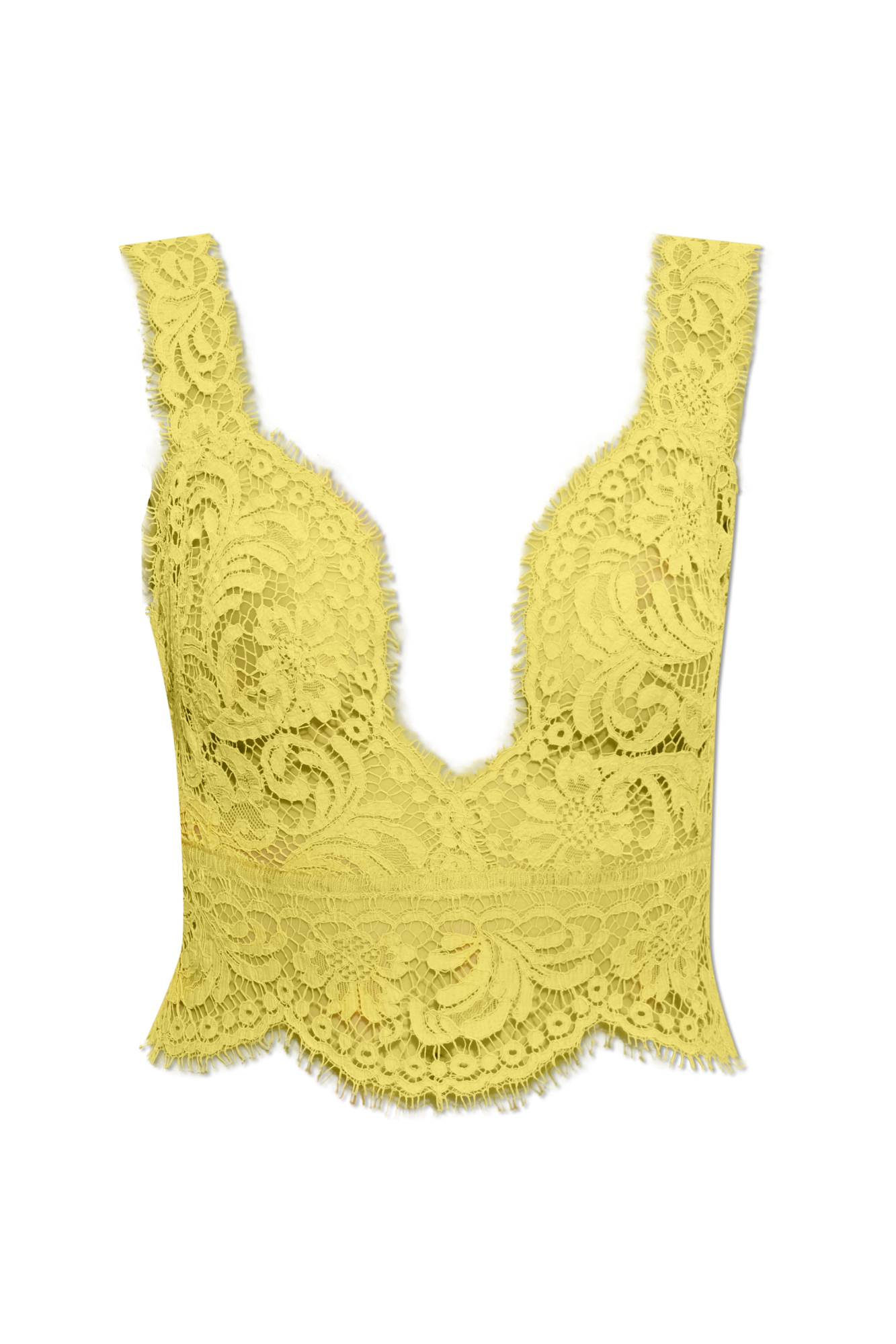 Dsquared2 Transparentny Top, Kobiety, żółty