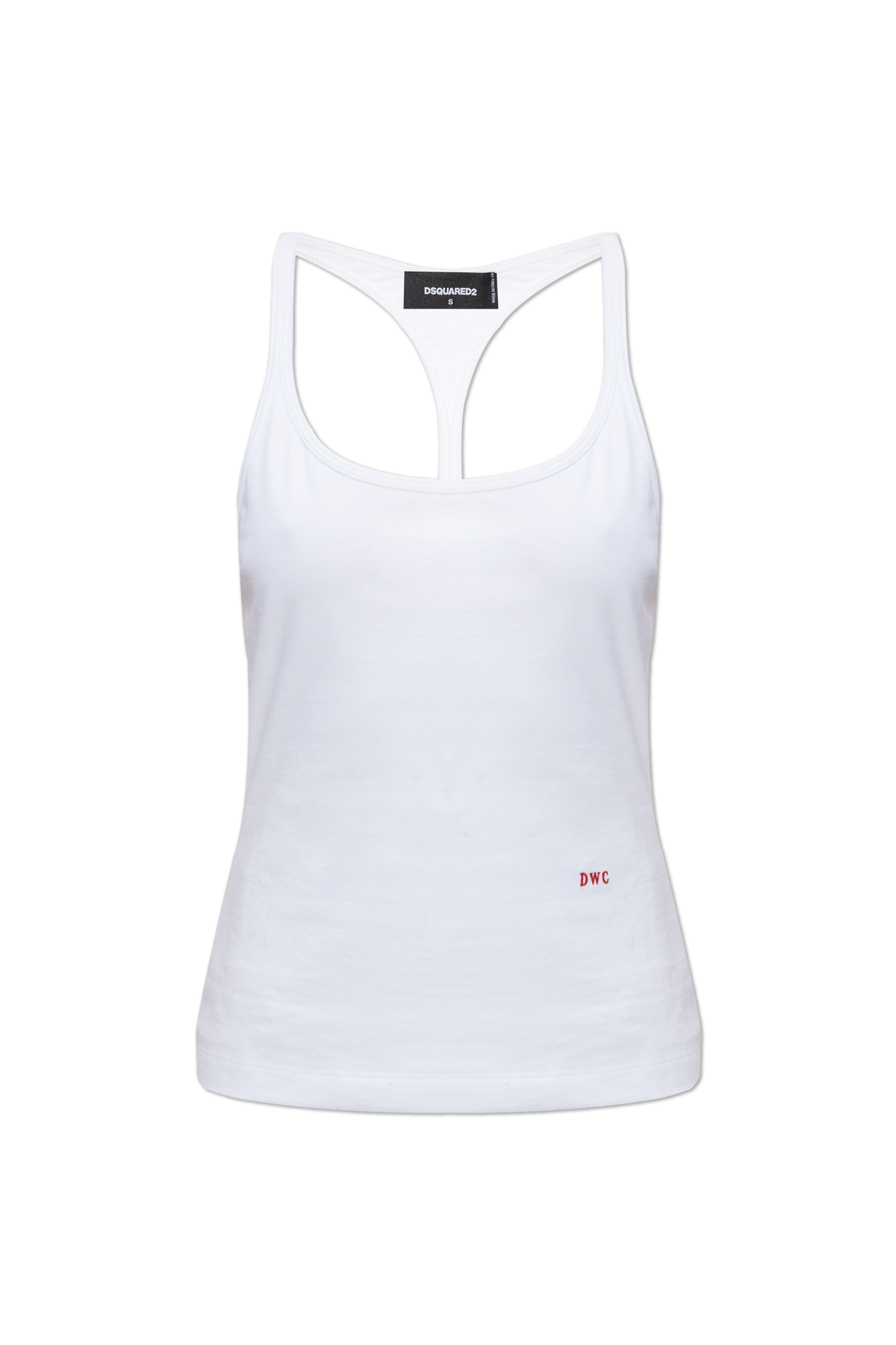 Dsquared2 Top Na Ramiączkach, Kobiety, Biały