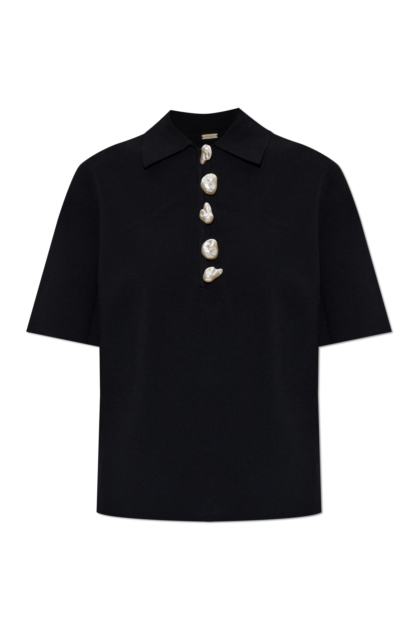 Cult Gaia Polo ‘Jaffa’, Kobiety, Czarny
