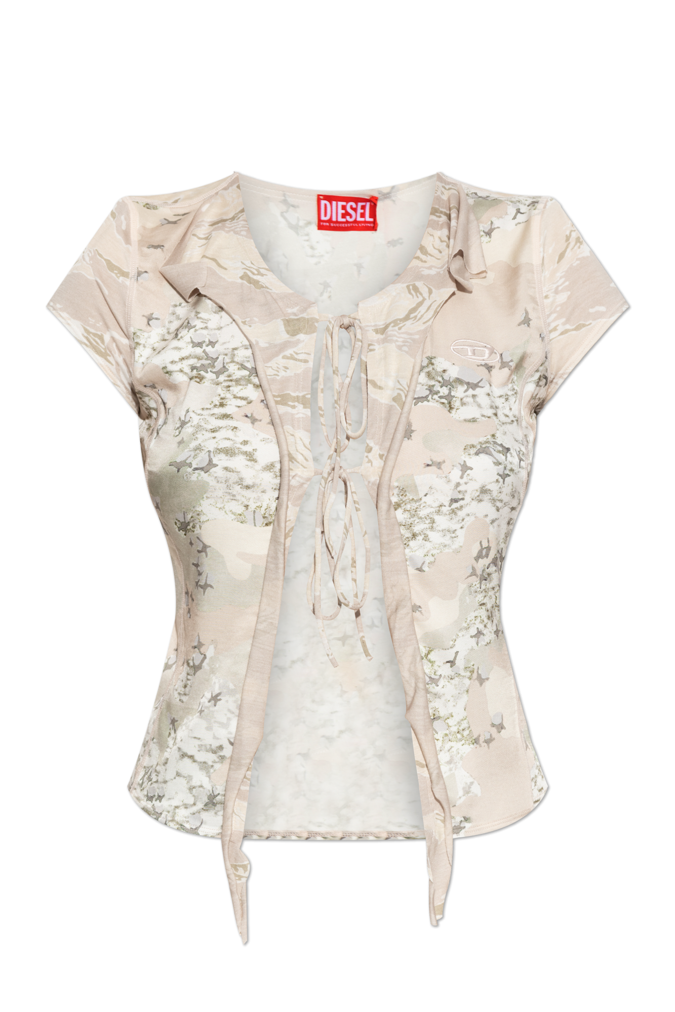 Diesel Top `T-AFRYMY`, Kobiety, Beżowy