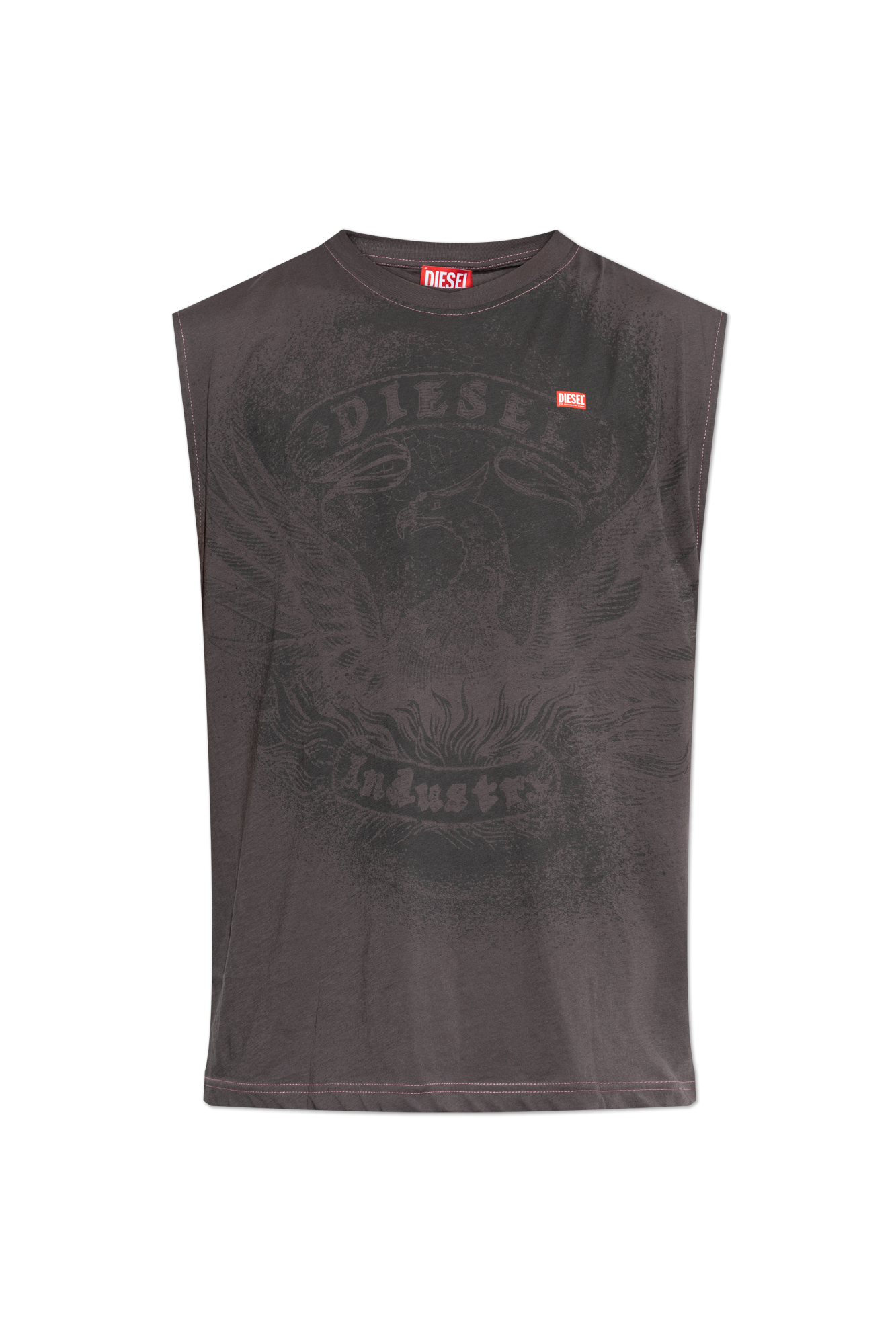 Diesel T-shirt ‘T-BOXT-SL-NOTCH’, Mężczyźni, Szary
