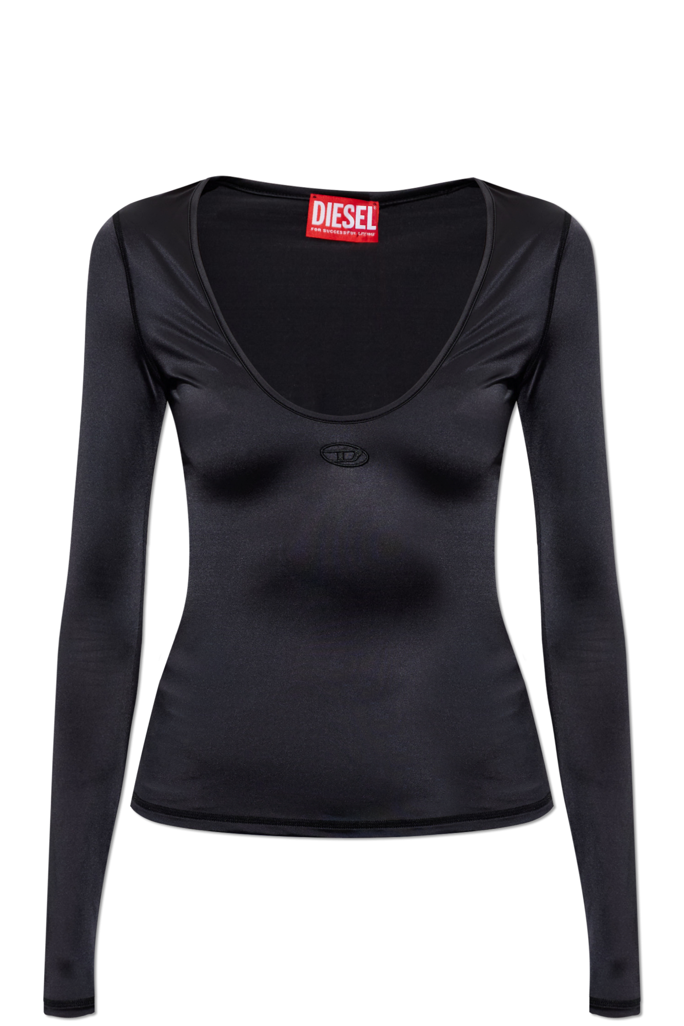 Diesel Top `T-ELPHIN-LS`, Kobiety, Czarny