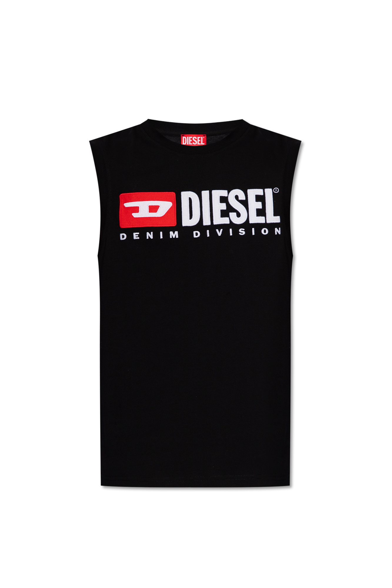 Diesel Top Z Logo ‘T-ISCO’, Mężczyźni, Czarny