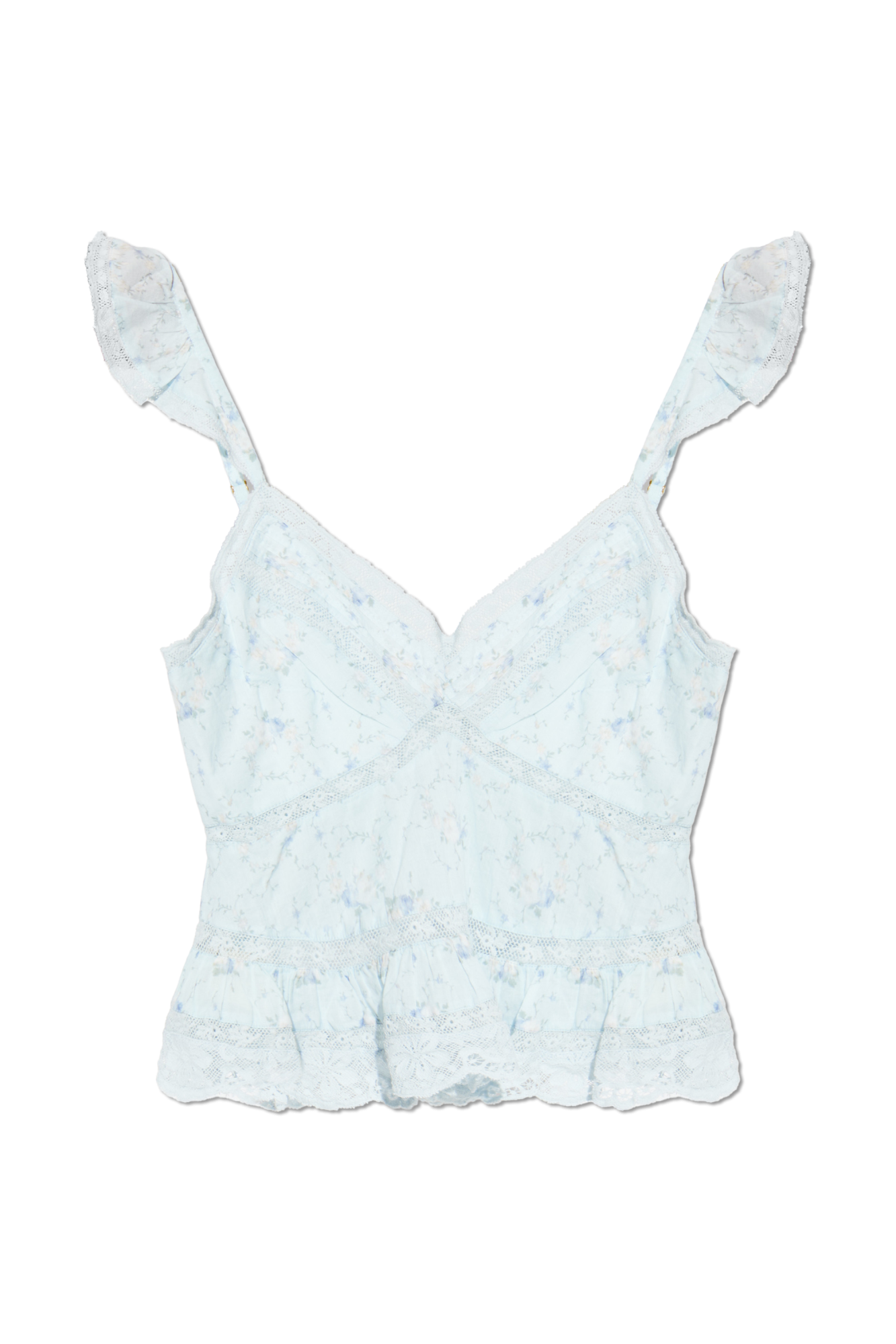 LoveShackFancy Top ‘Lainie’, Kobiety, Niebieski