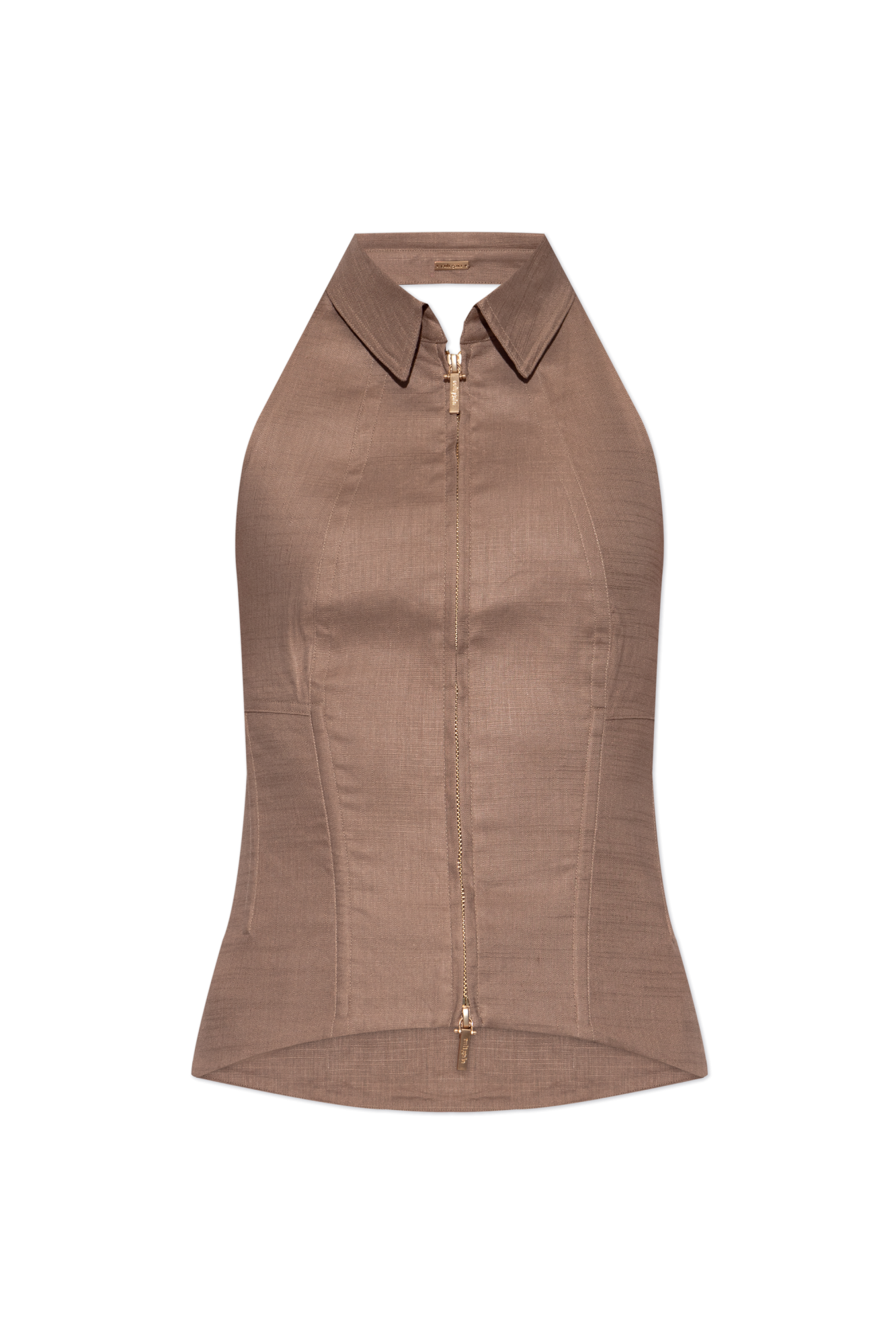 Cult Gaia Top `Jill`, Kobiety, Brązowy