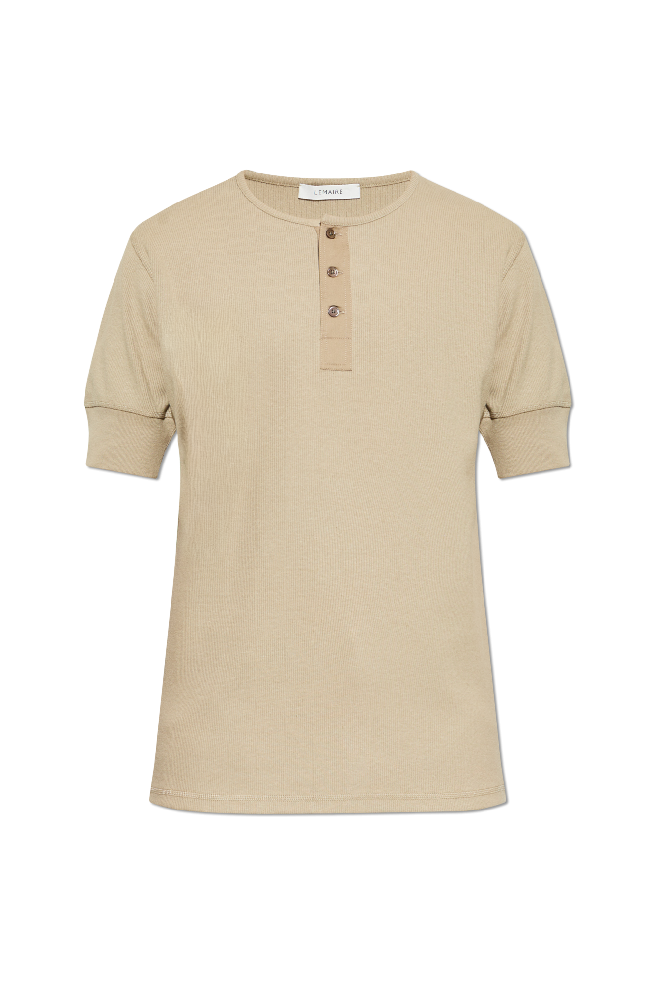 Lemaire T-shirt Z Okrągłym Dekoltem, Mężczyźni, Beżowy