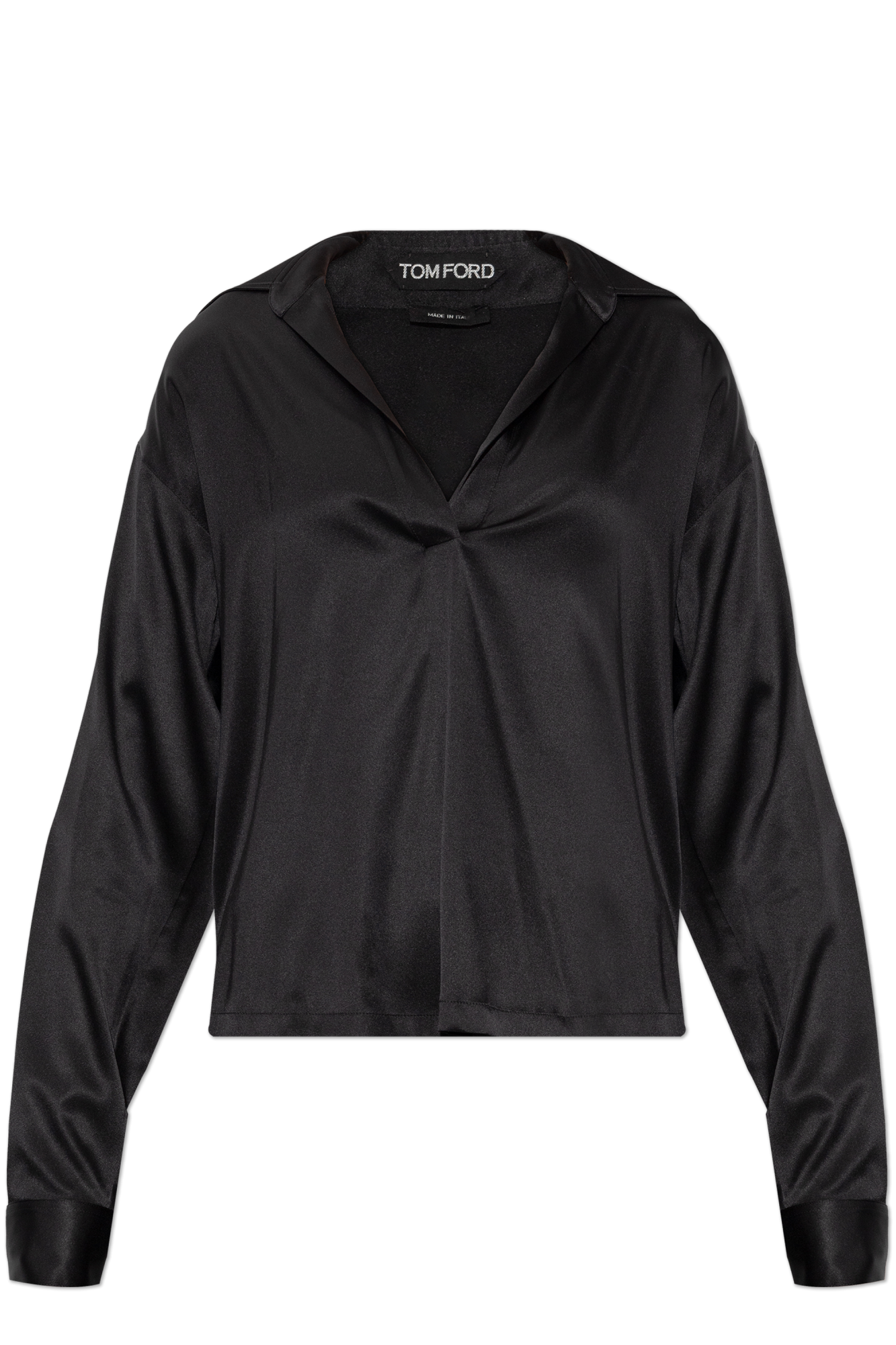 Tom Ford Jedwabna Koszula, Kobiety, Czarny