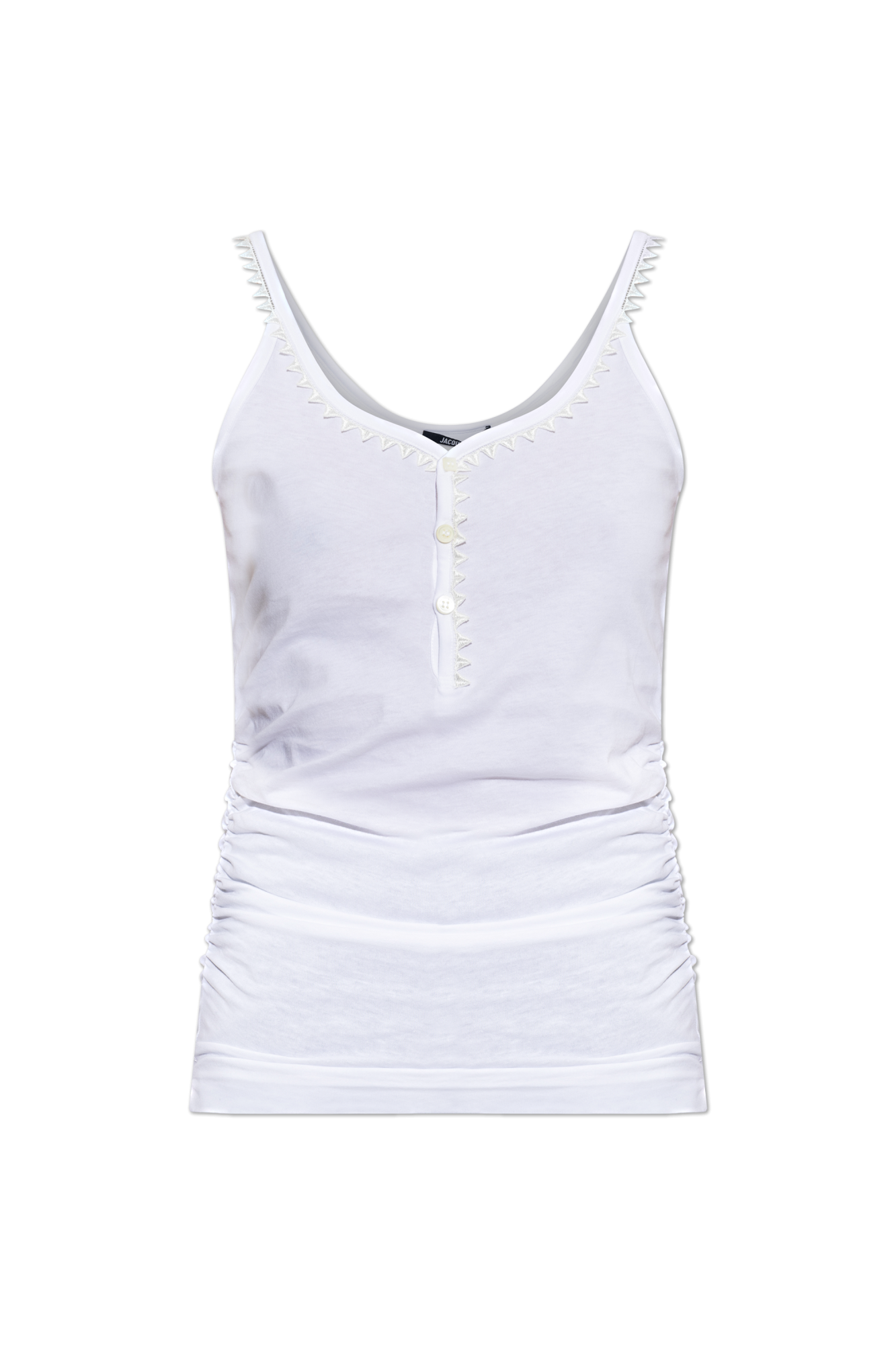 Jacquemus Top Na Ramiączkach, Kobiety, Biały
