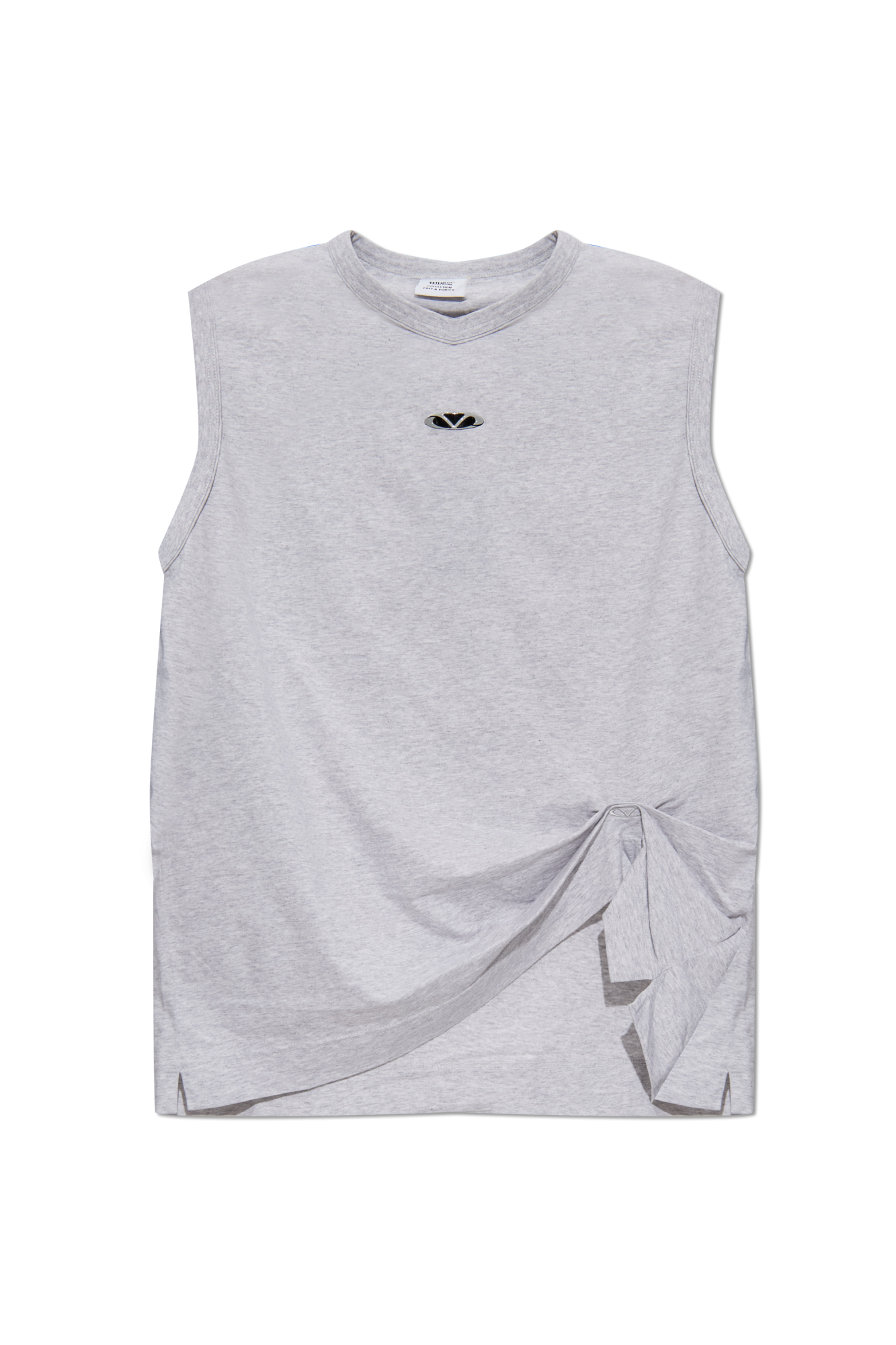 VETEMENTS T-shirt Z Aplikacją, Kobiety, Szary
