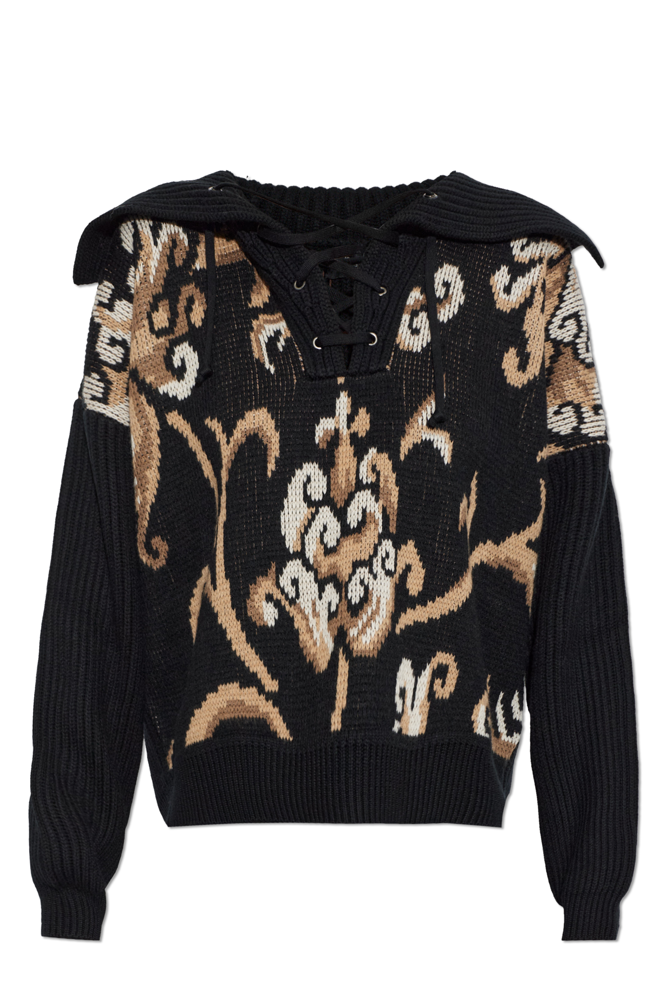 Etro Wełniany Sweter Typu ‘oversize’, Kobiety, Granatowy