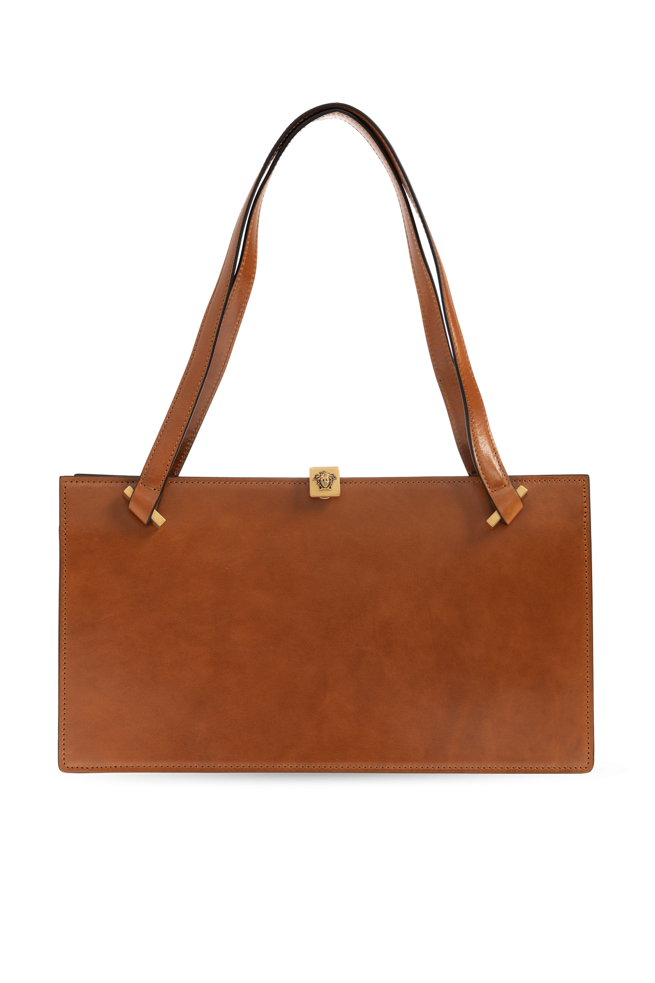 Versace Skórzana Torba `Severine`, Kobiety, Brązowy