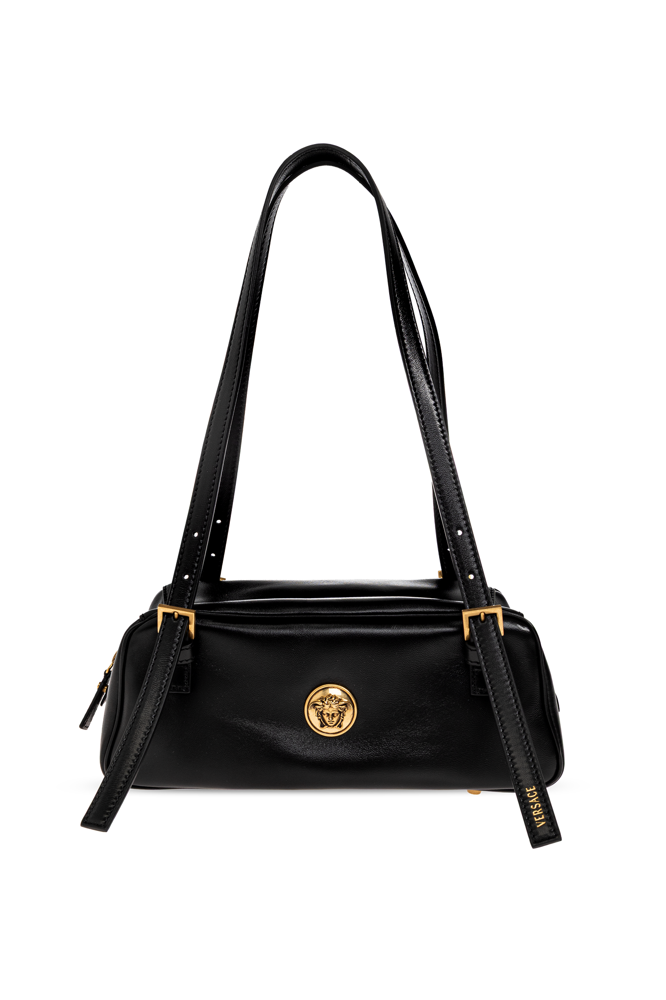 Versace Skórzana Torba Z Głową Meduzy, Kobiety, Czarny