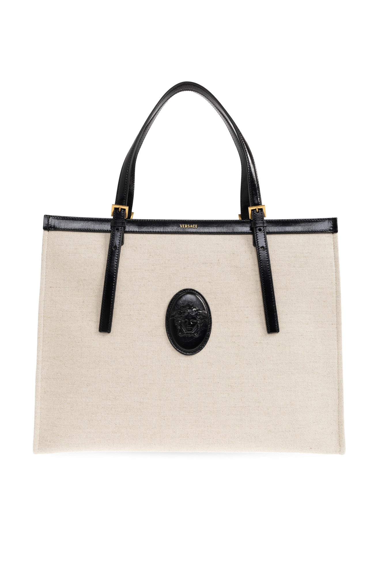 Versace Torba ‘Large’ Typu ‘Shopper’ Z Głową Meduzy, Kobiety, Szary