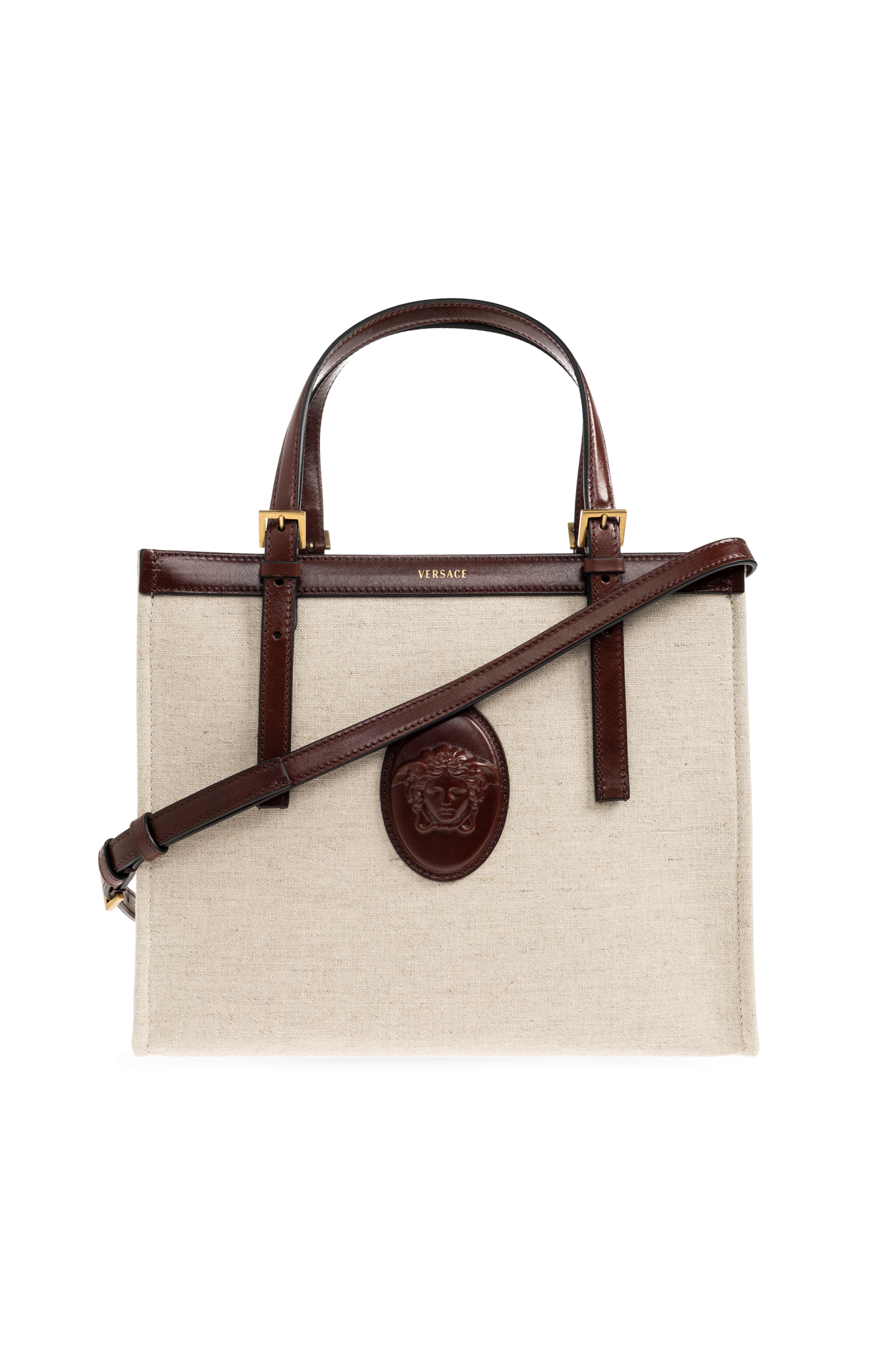 Versace Torba `Rivire` Typu `shopper`, Kobiety, Kremowy