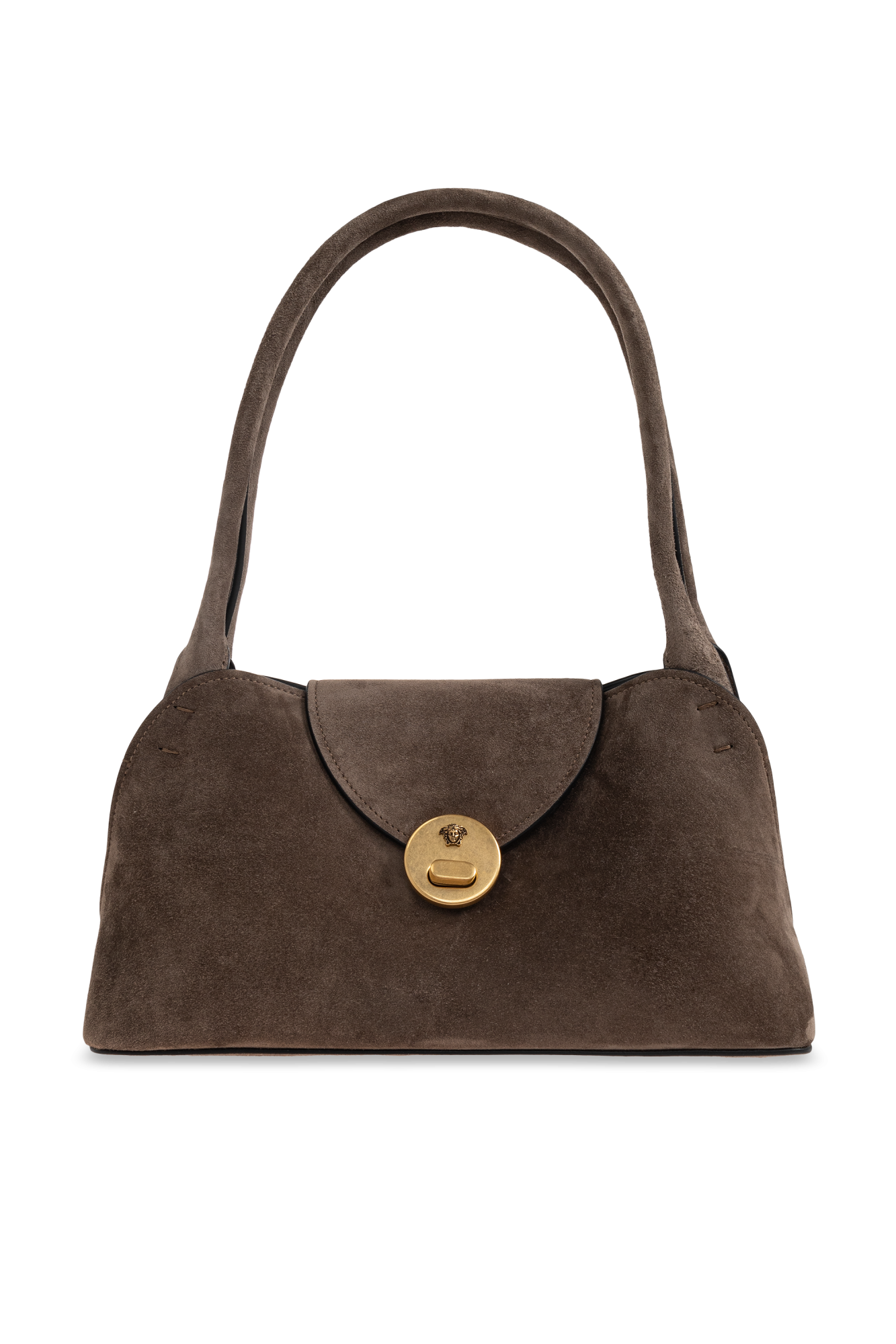 Versace Zamszowa Torba `Vivian Small`, Kobiety, Brązowy