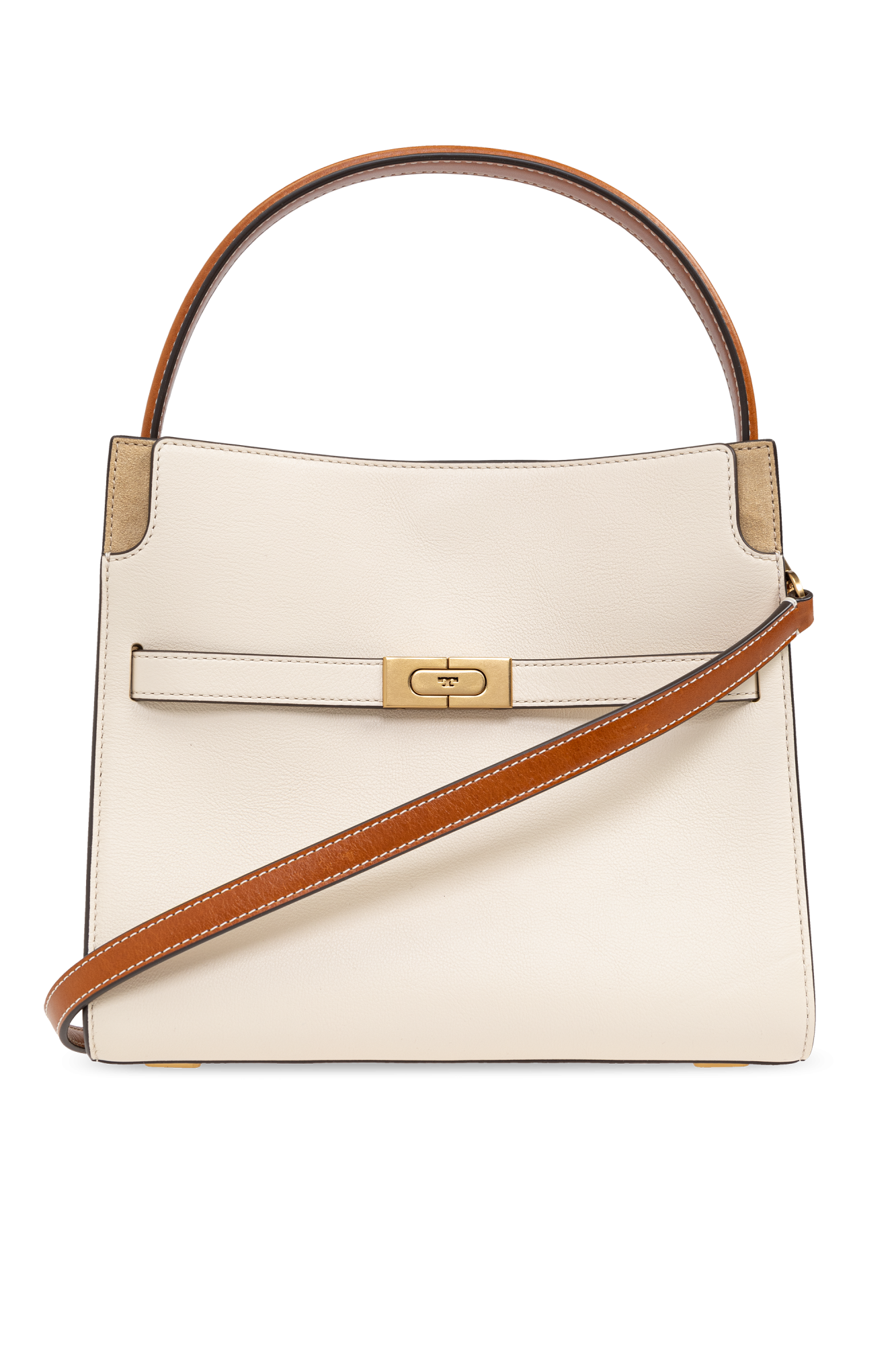 Tory Burch Torba Na Ramię `Lee Radziwill Small`, Kobiety, Kremowy